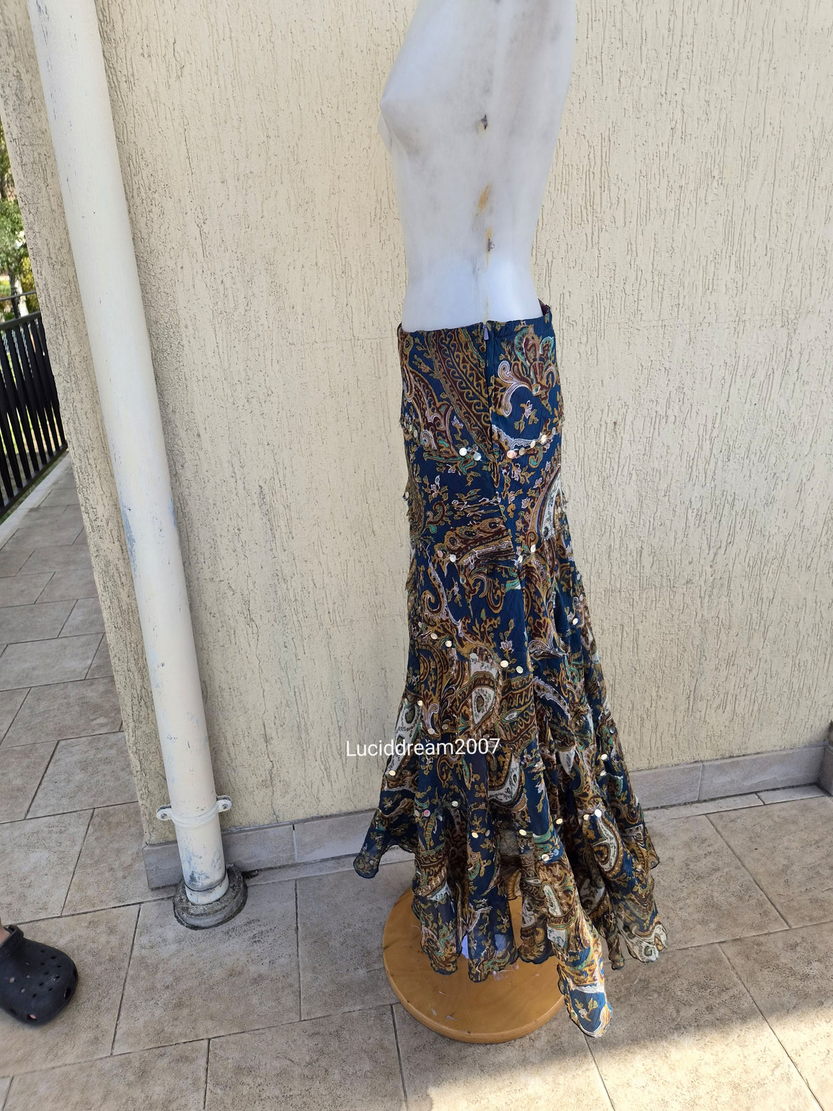 Paisley print skirt