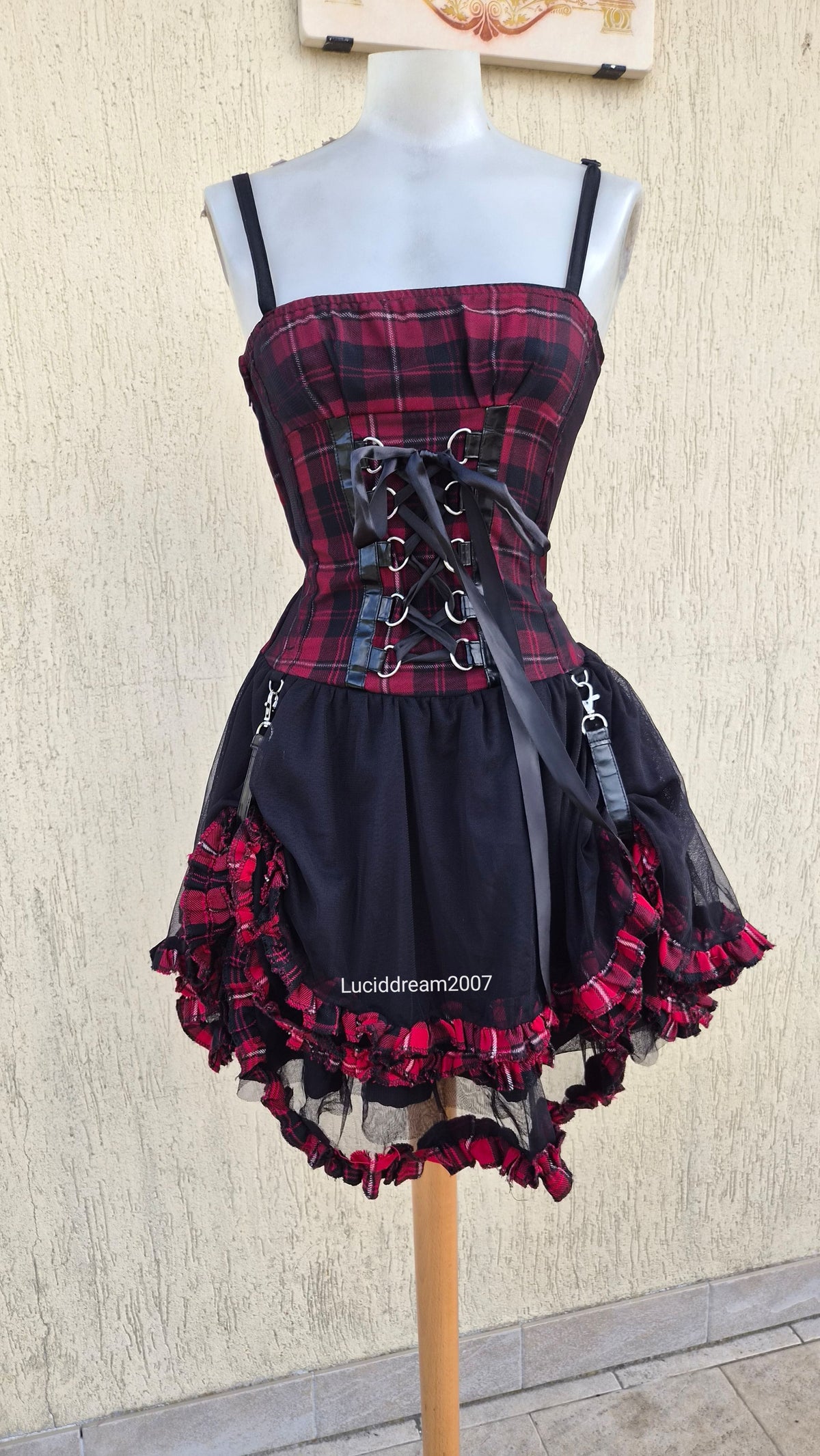 Robe tartan avec tutu