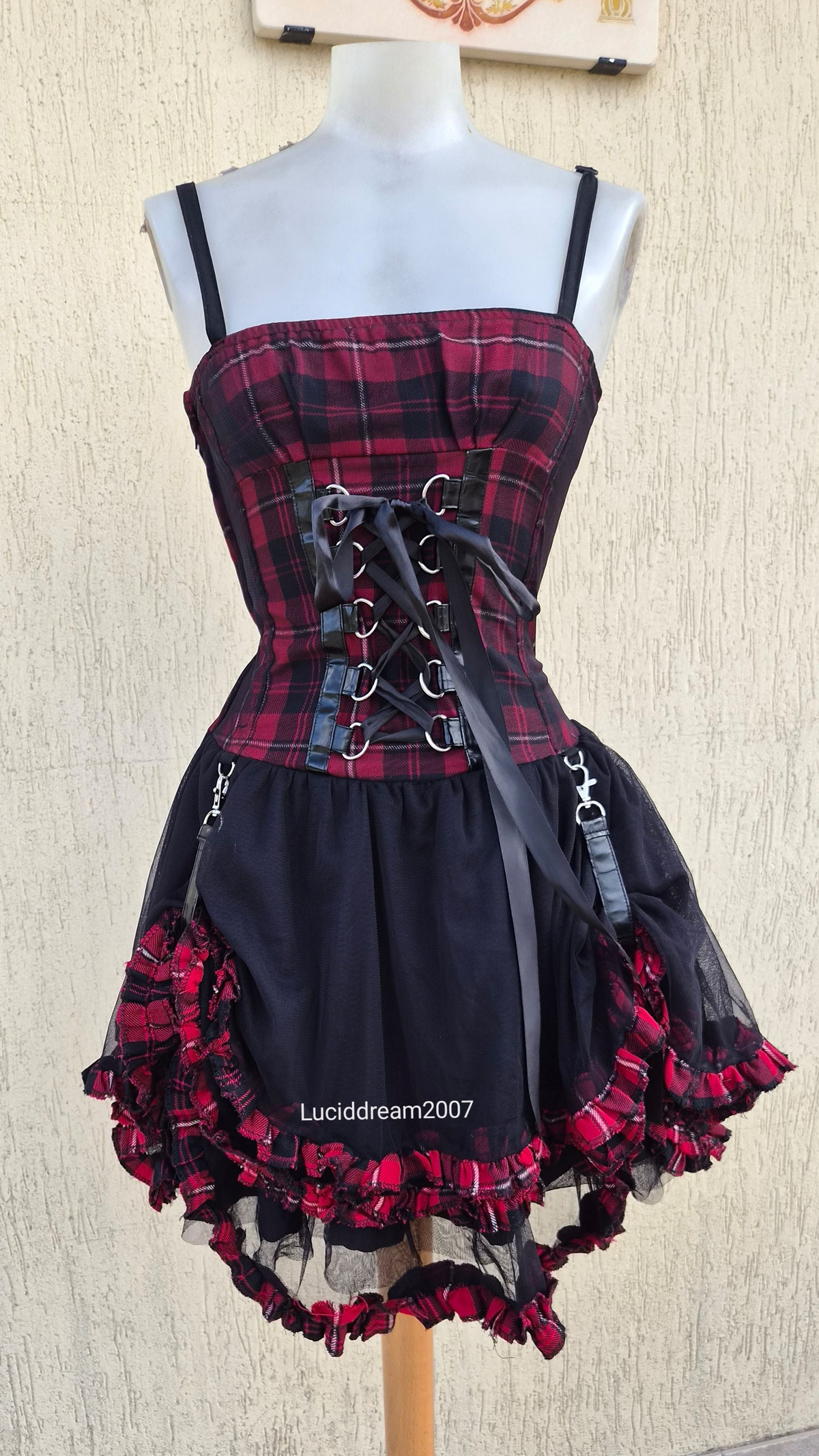 Robe tartan avec tutu