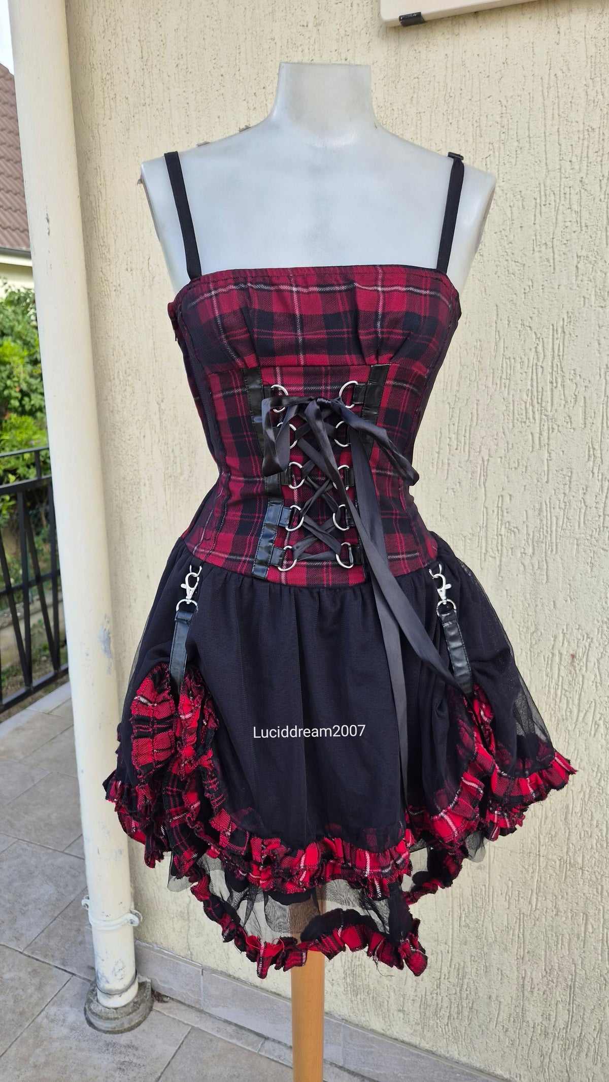 Robe tartan avec tutu