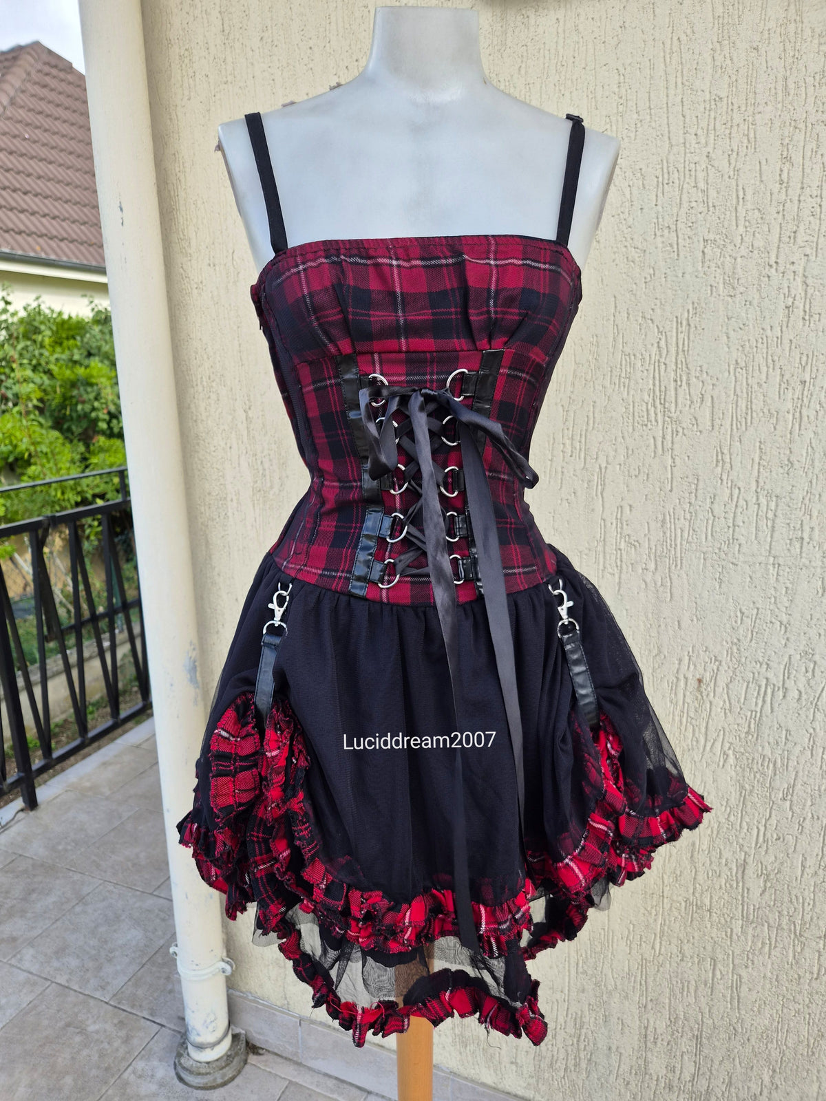 Robe tartan avec tutu
