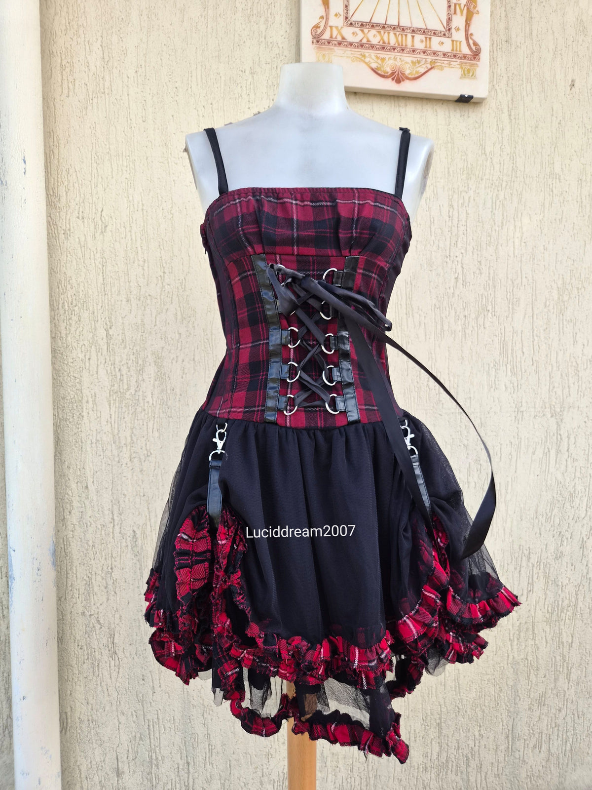Robe tartan avec tutu