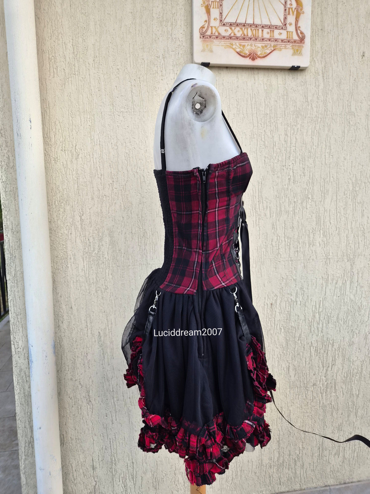 Robe tartan avec tutu