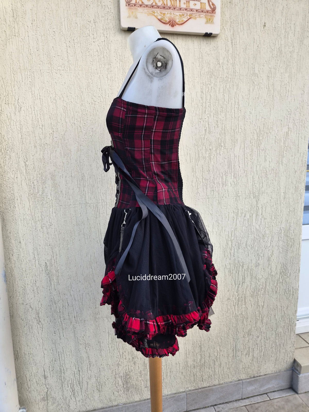Robe tartan avec tutu
