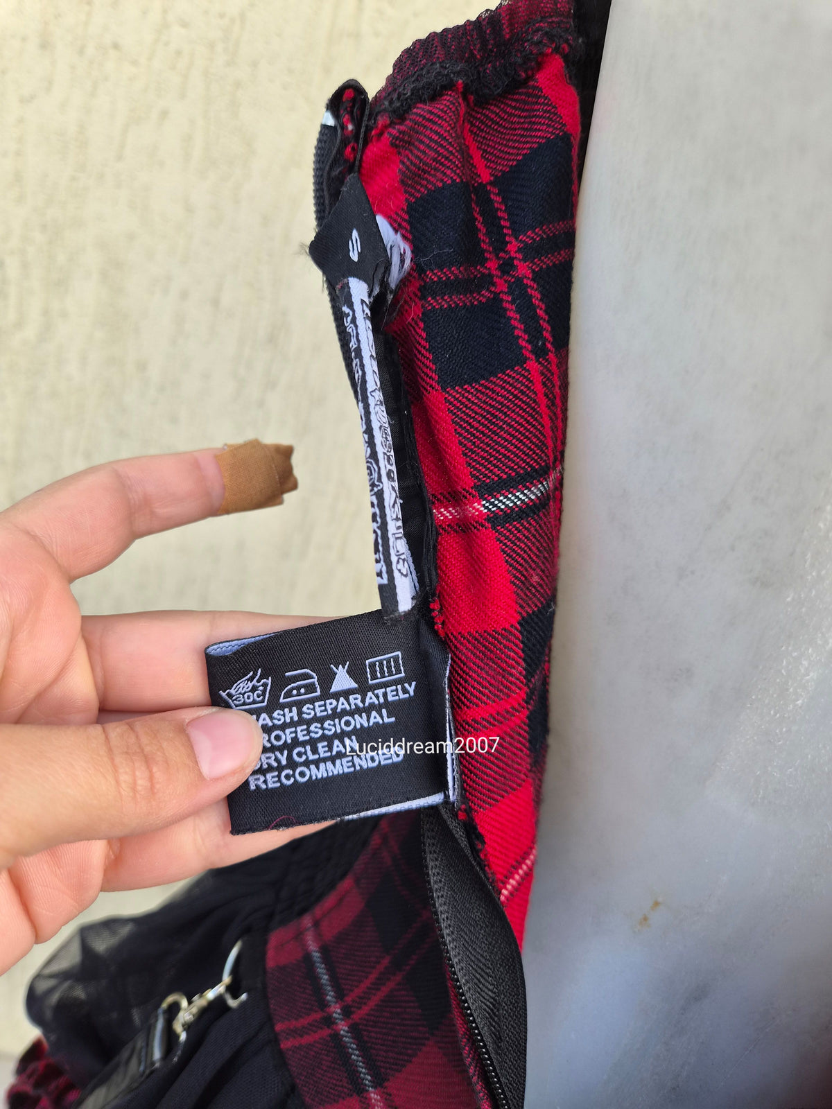 Robe tartan avec tutu