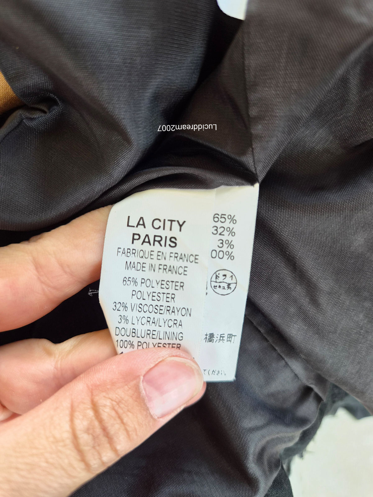 Veste noire manches longues