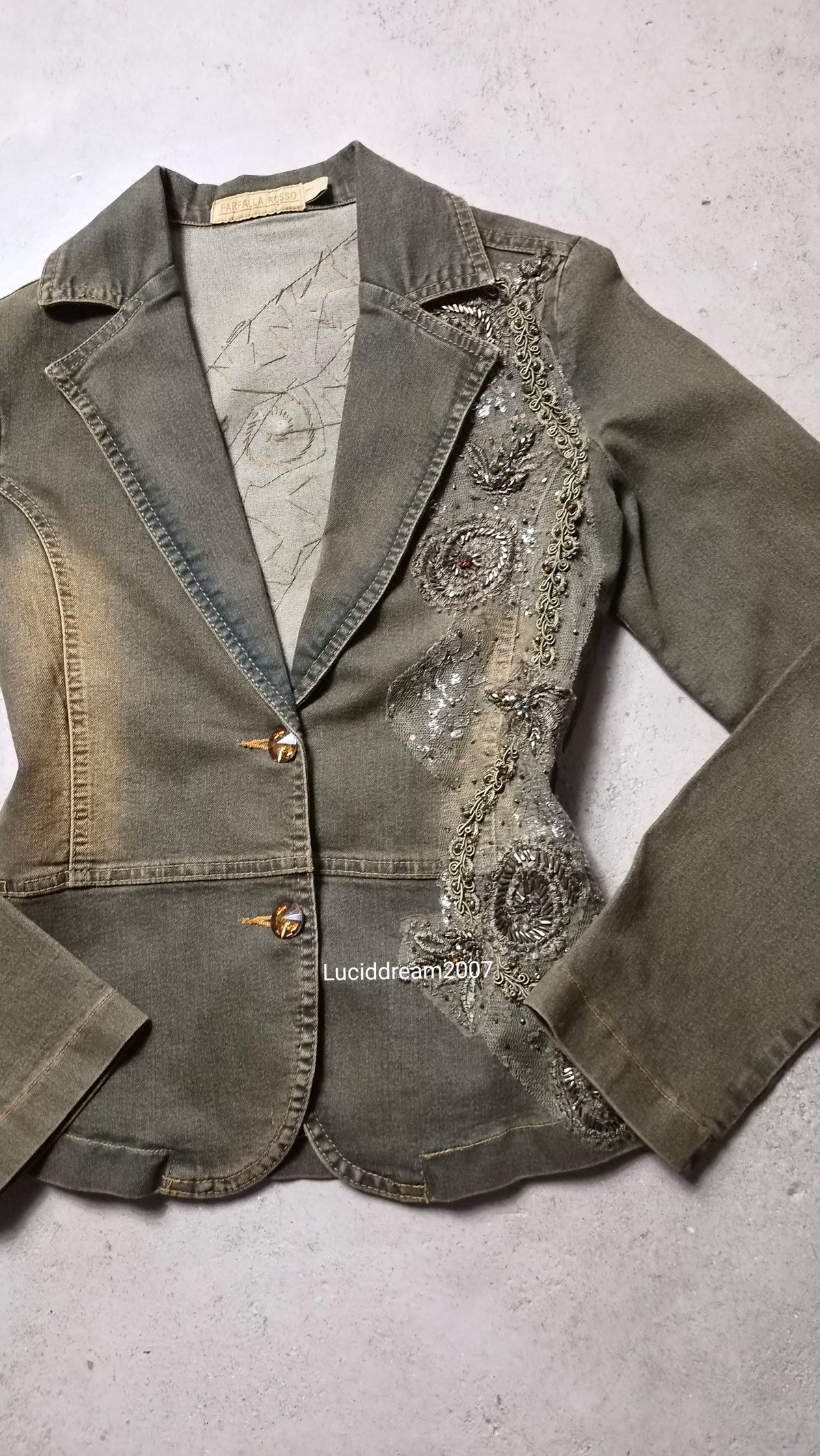 Embroidered denim jacket