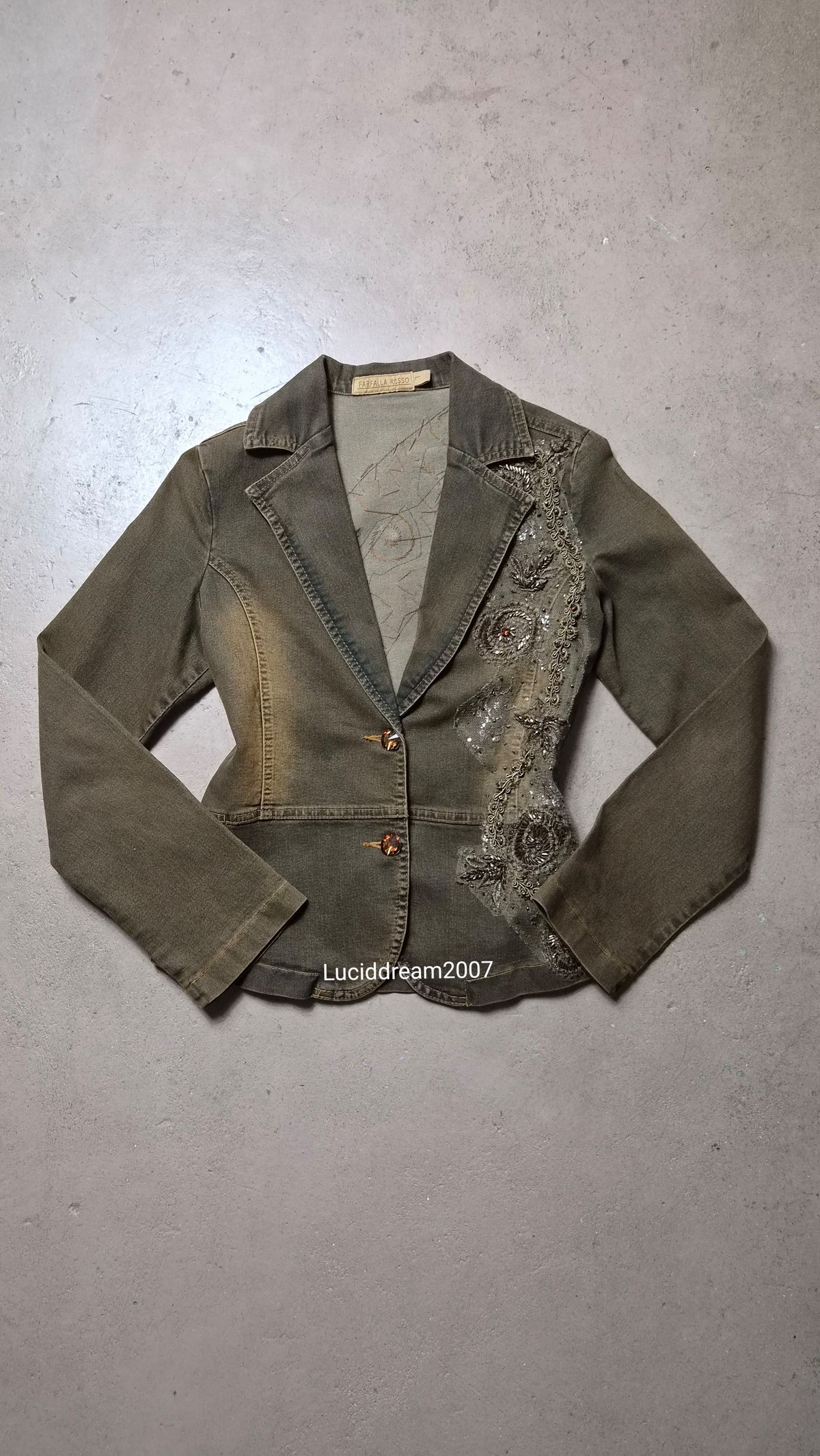 Embroidered denim jacket
