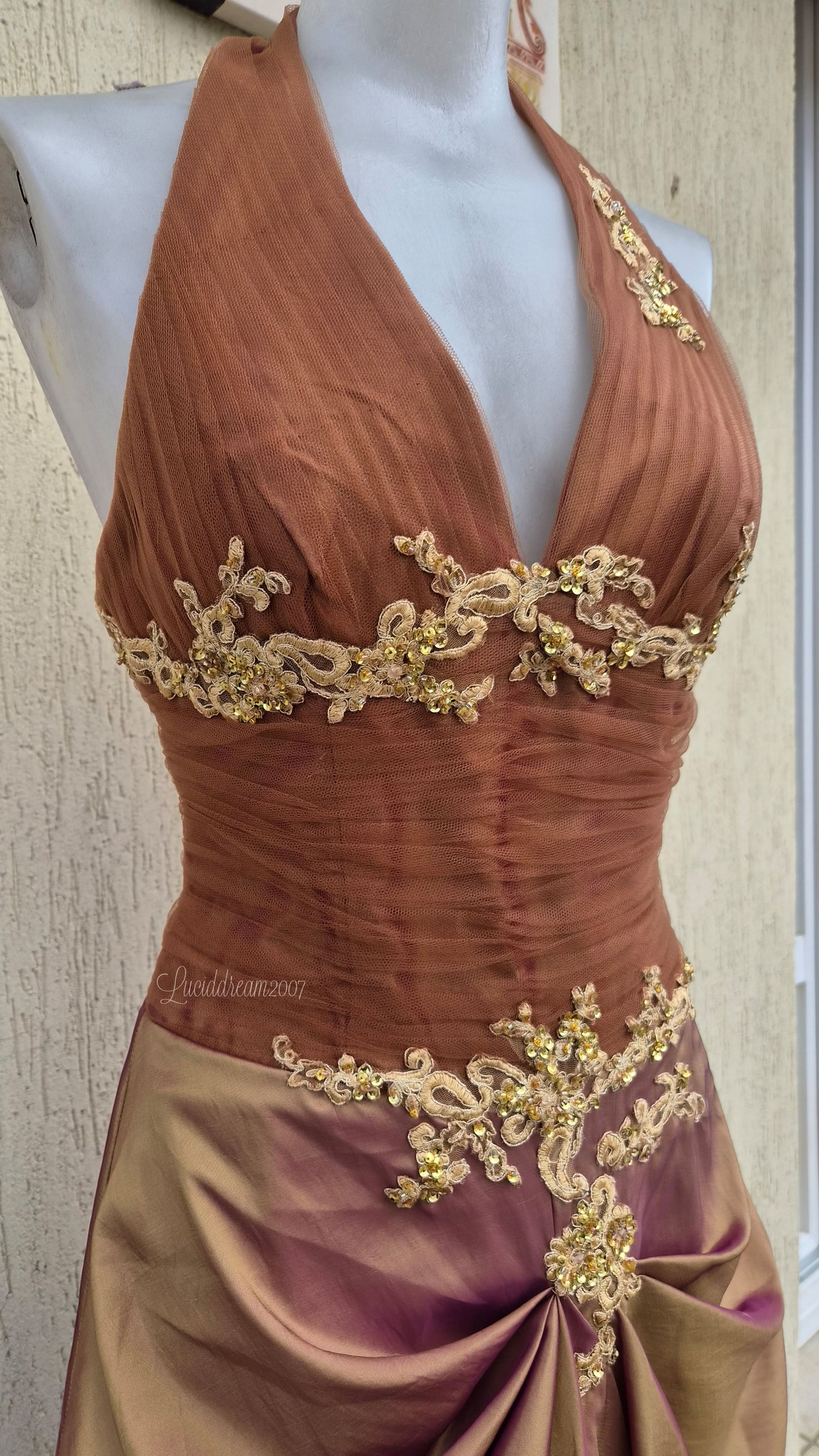 Robe dos nu irisée Magic Nights