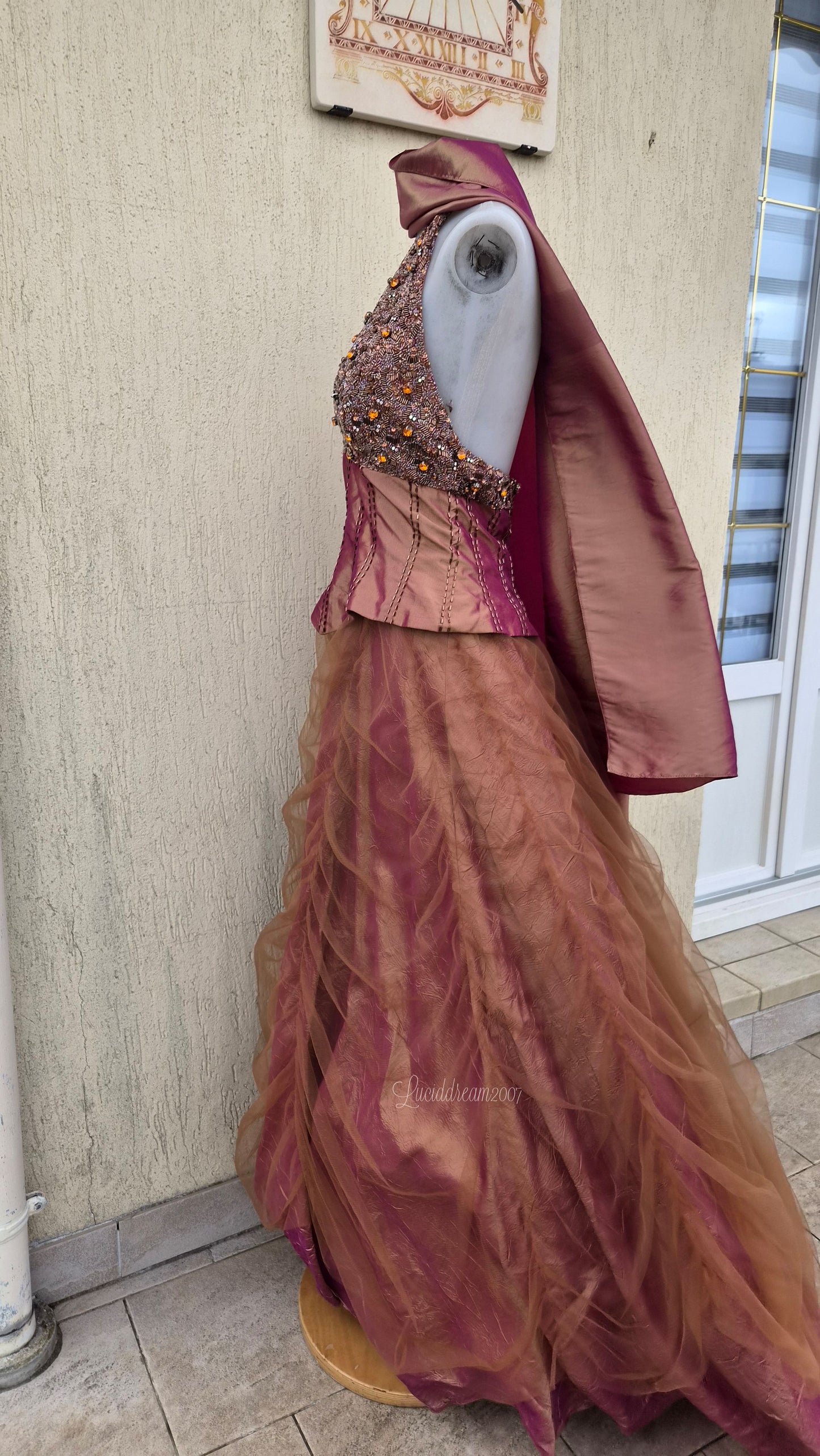 Robe dos nu brodée Bicici