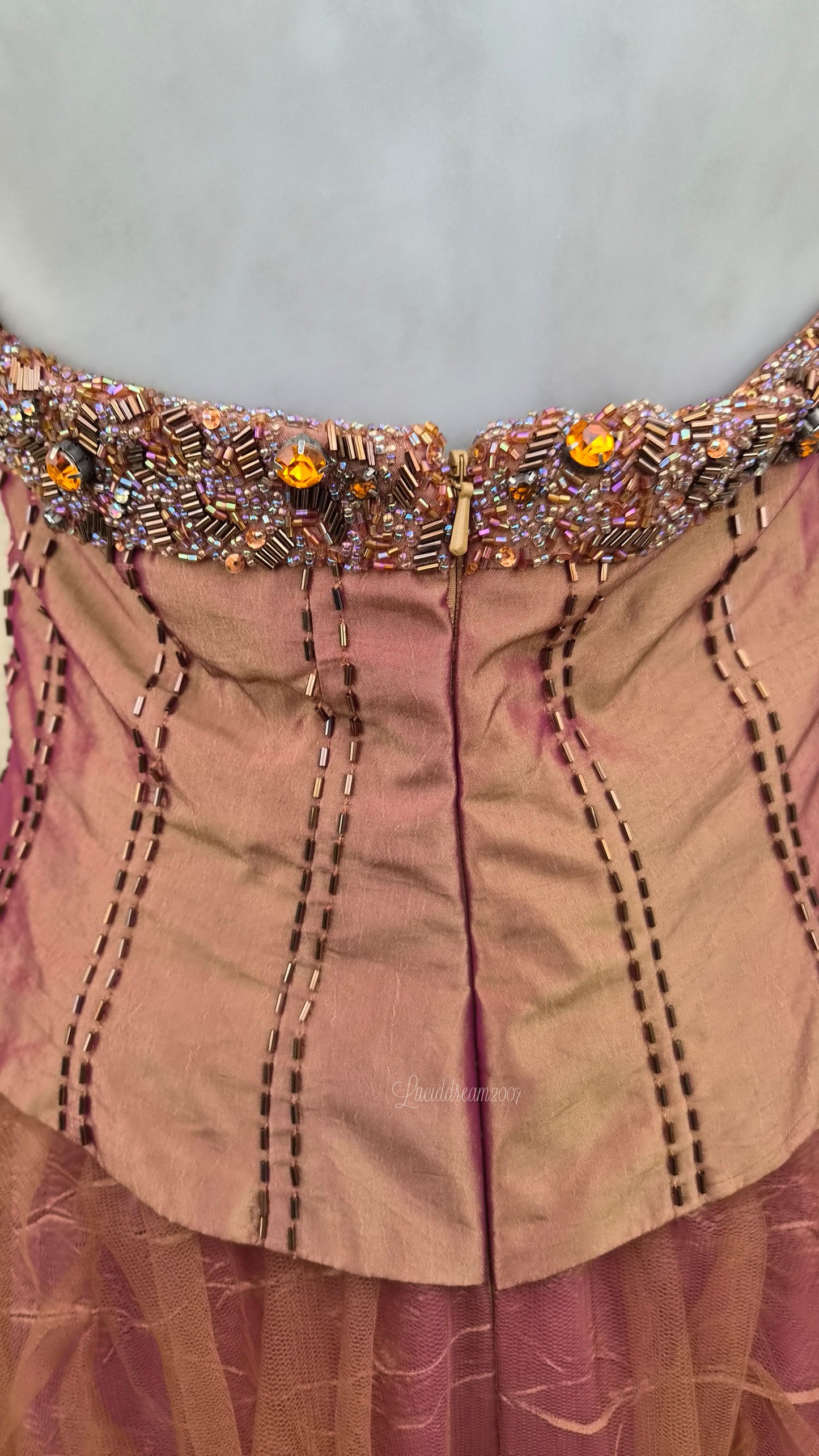 Robe dos nu brodée Bicici