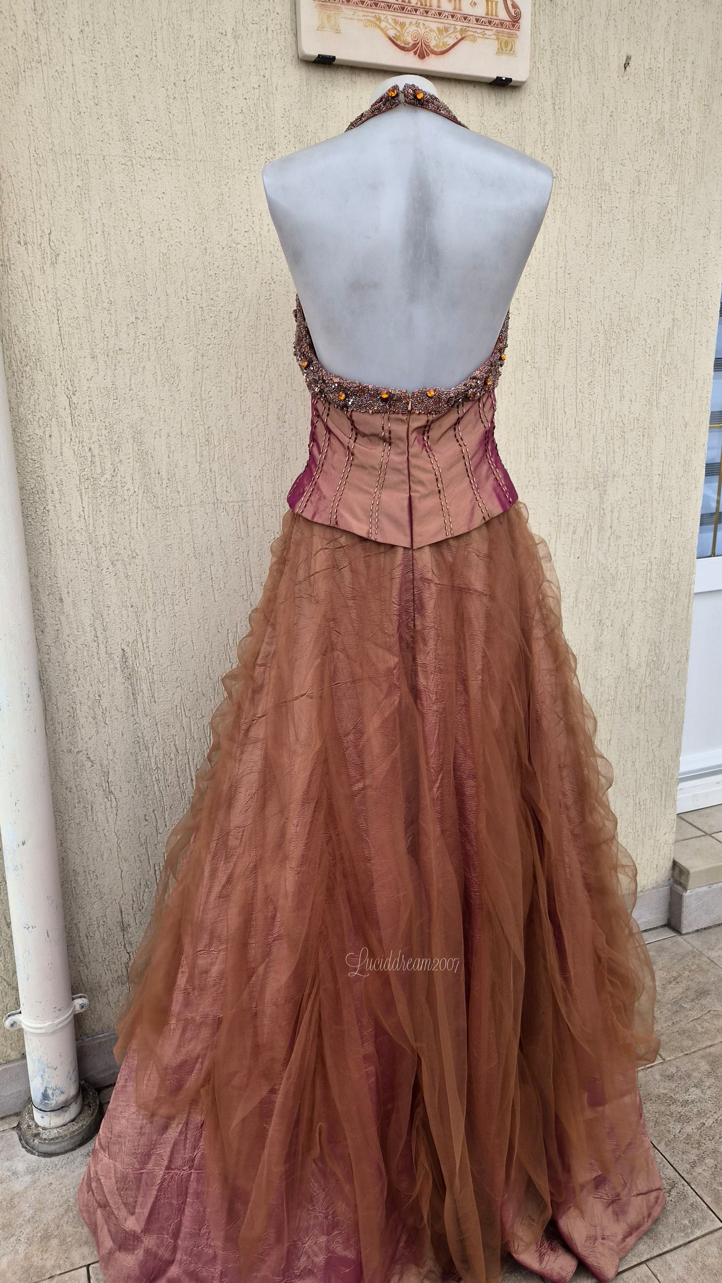 Robe dos nu brodée Bicici