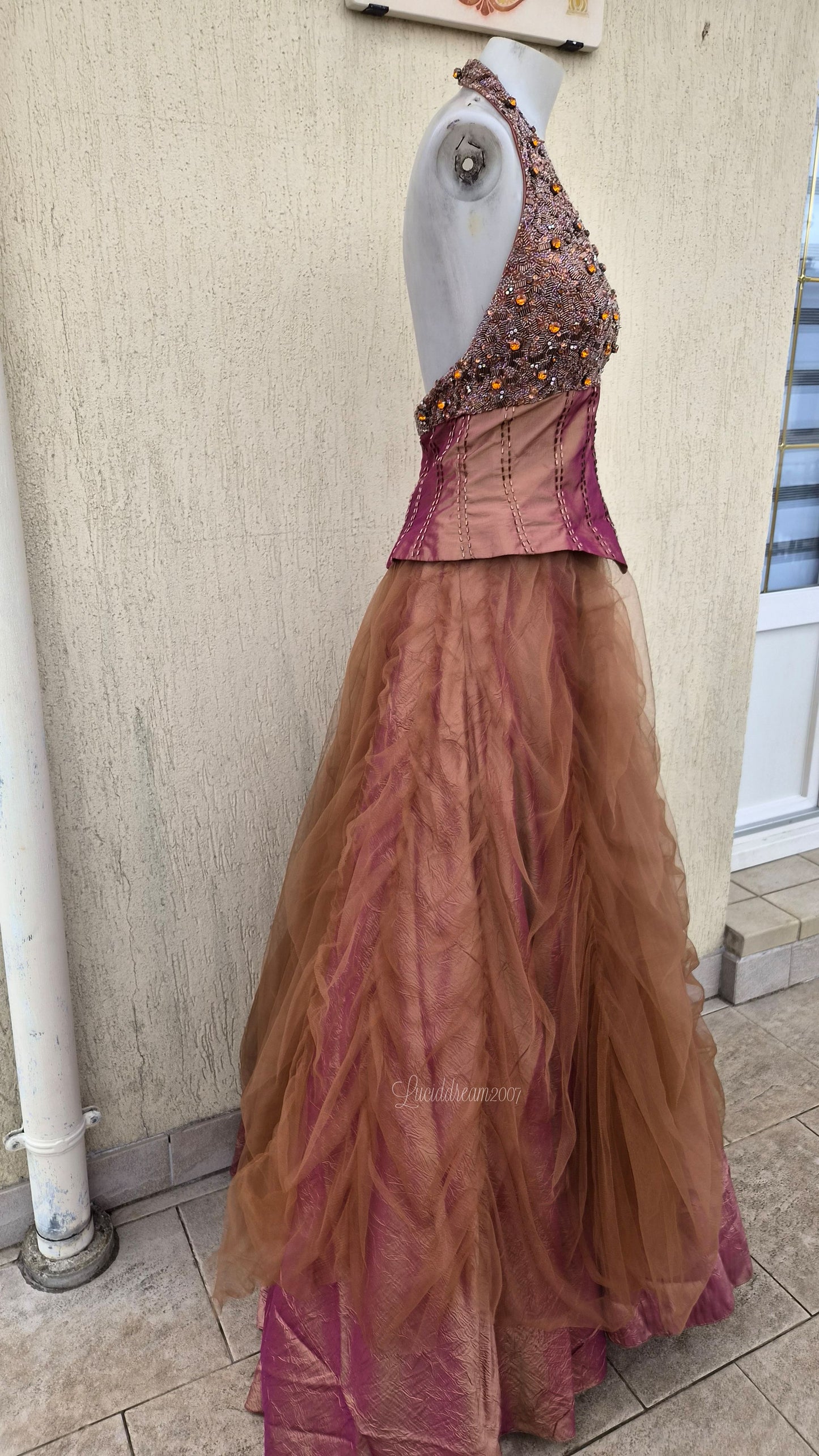 Robe dos nu brodée Bicici