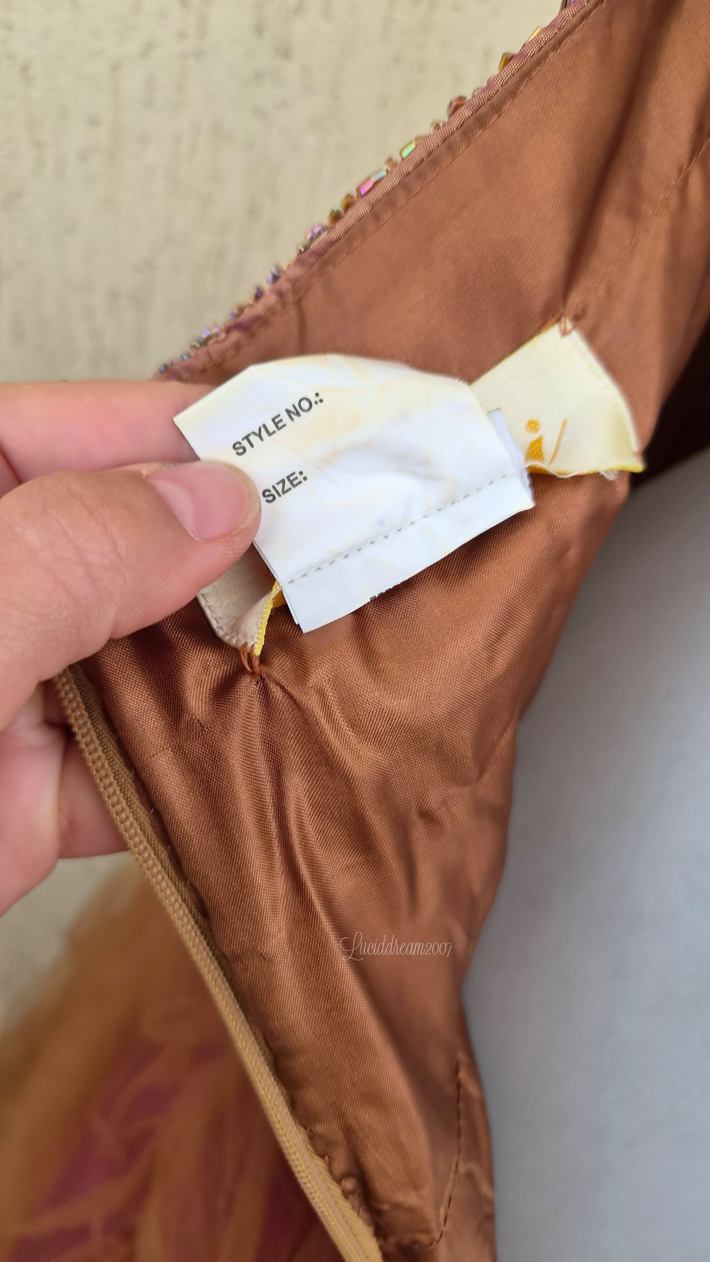 Robe dos nu brodée Bicici