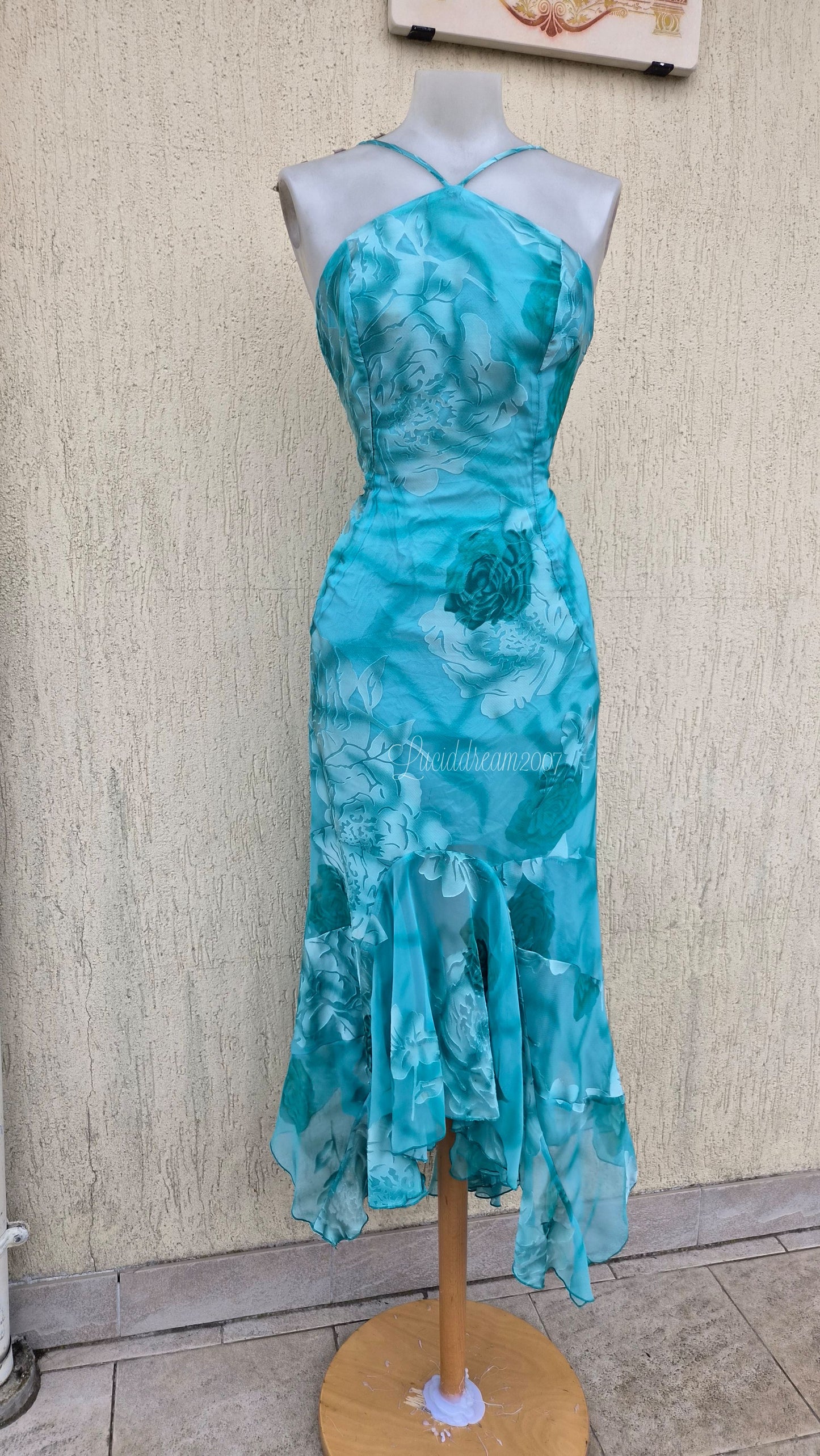 Robe fleurie bleue