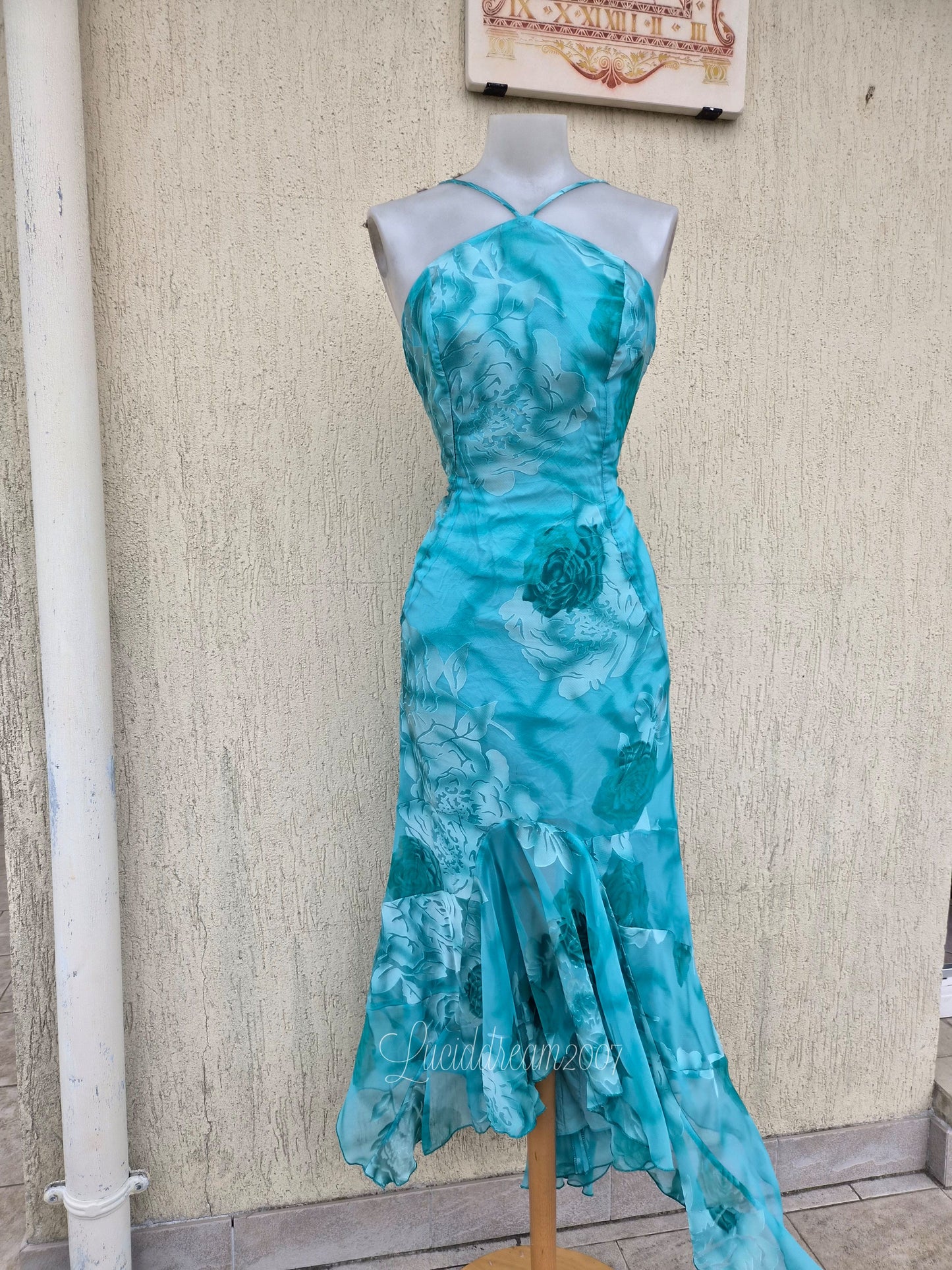 Robe fleurie bleue