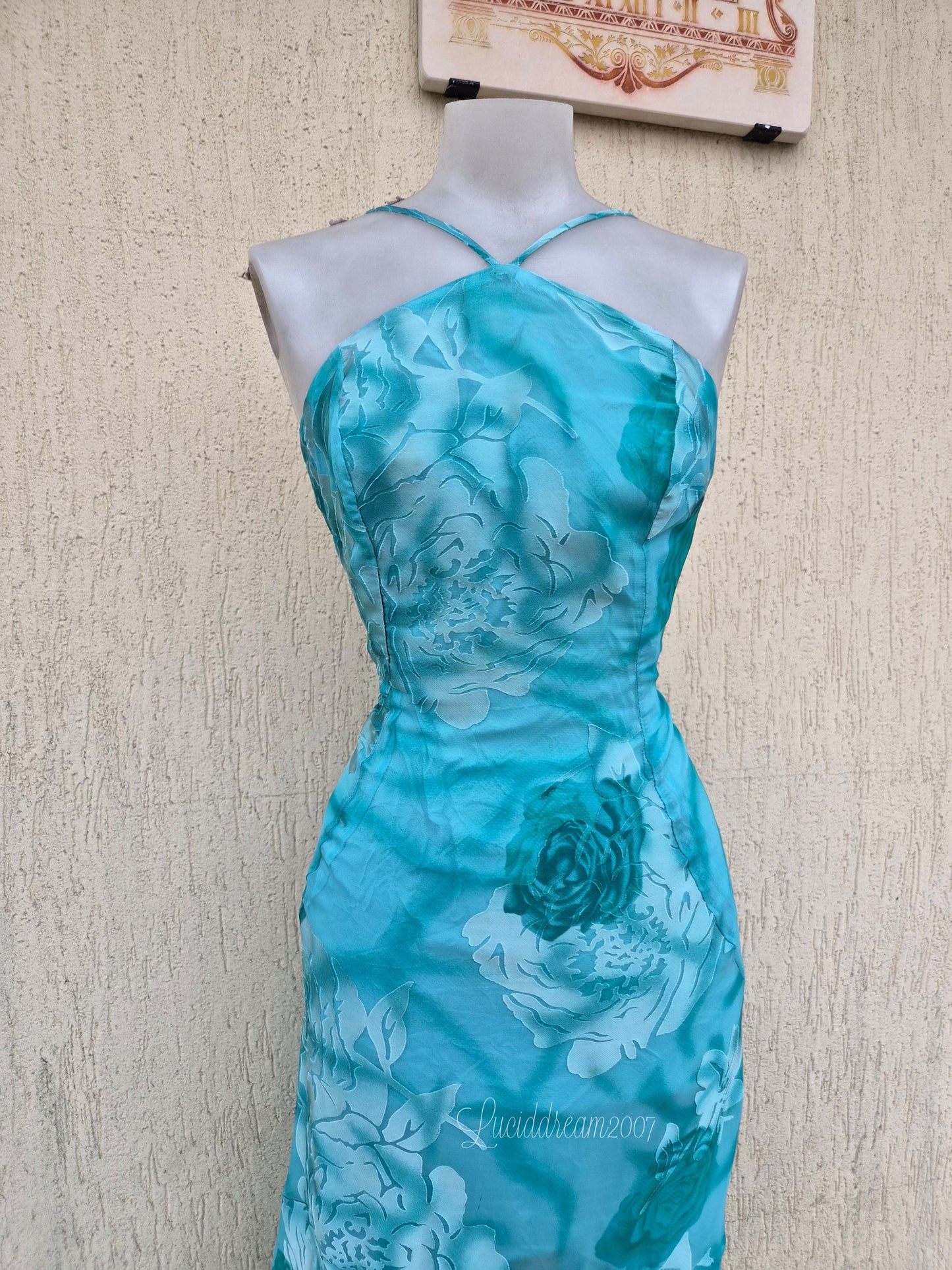 Robe fleurie bleue