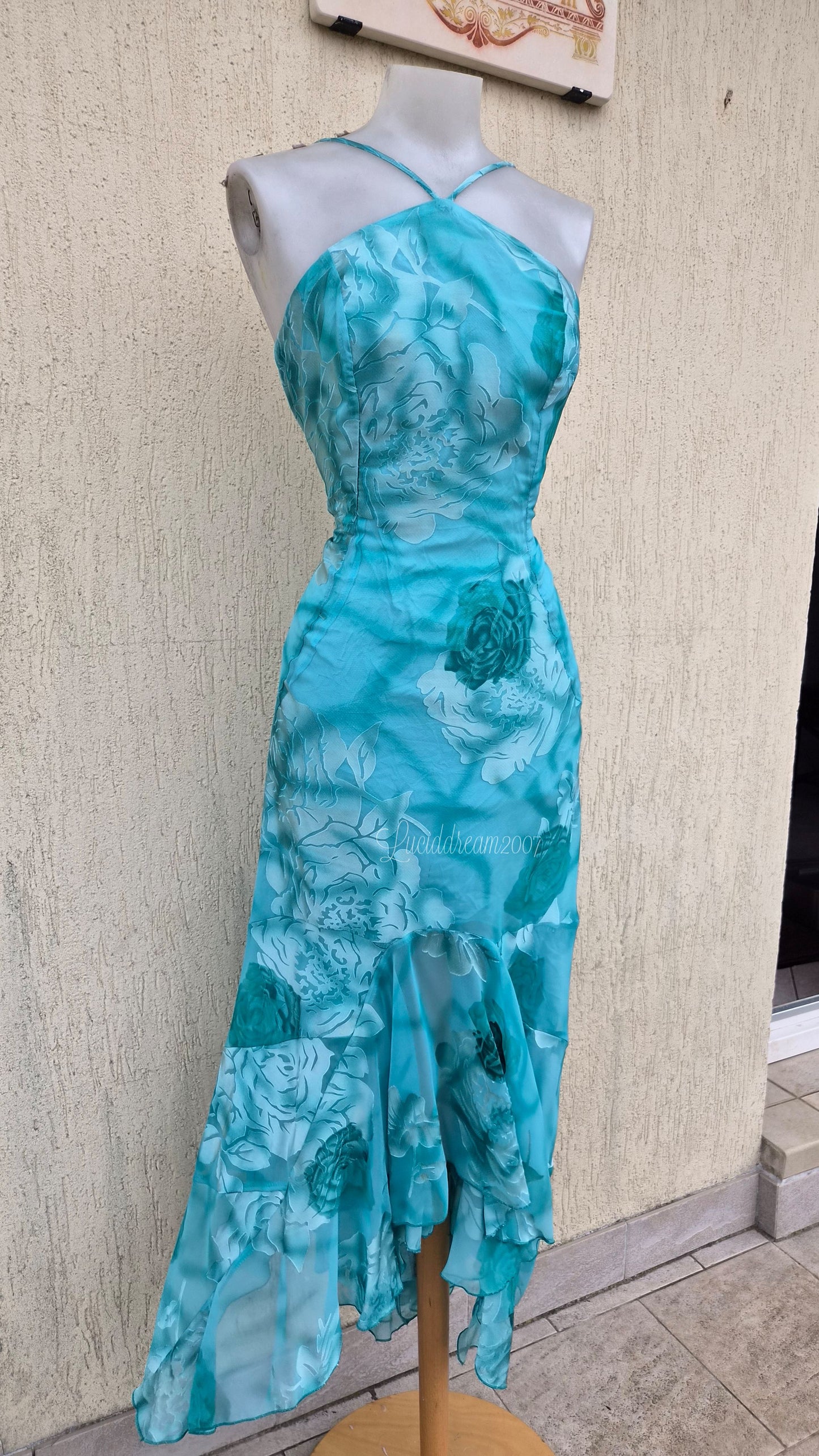 Robe fleurie bleue