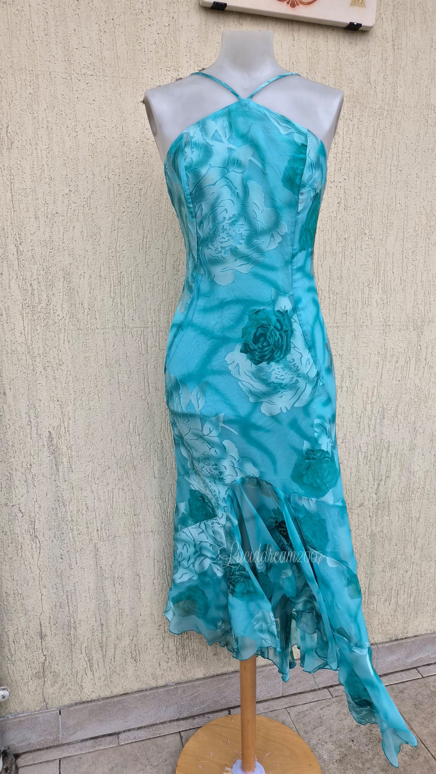 Robe fleurie bleue