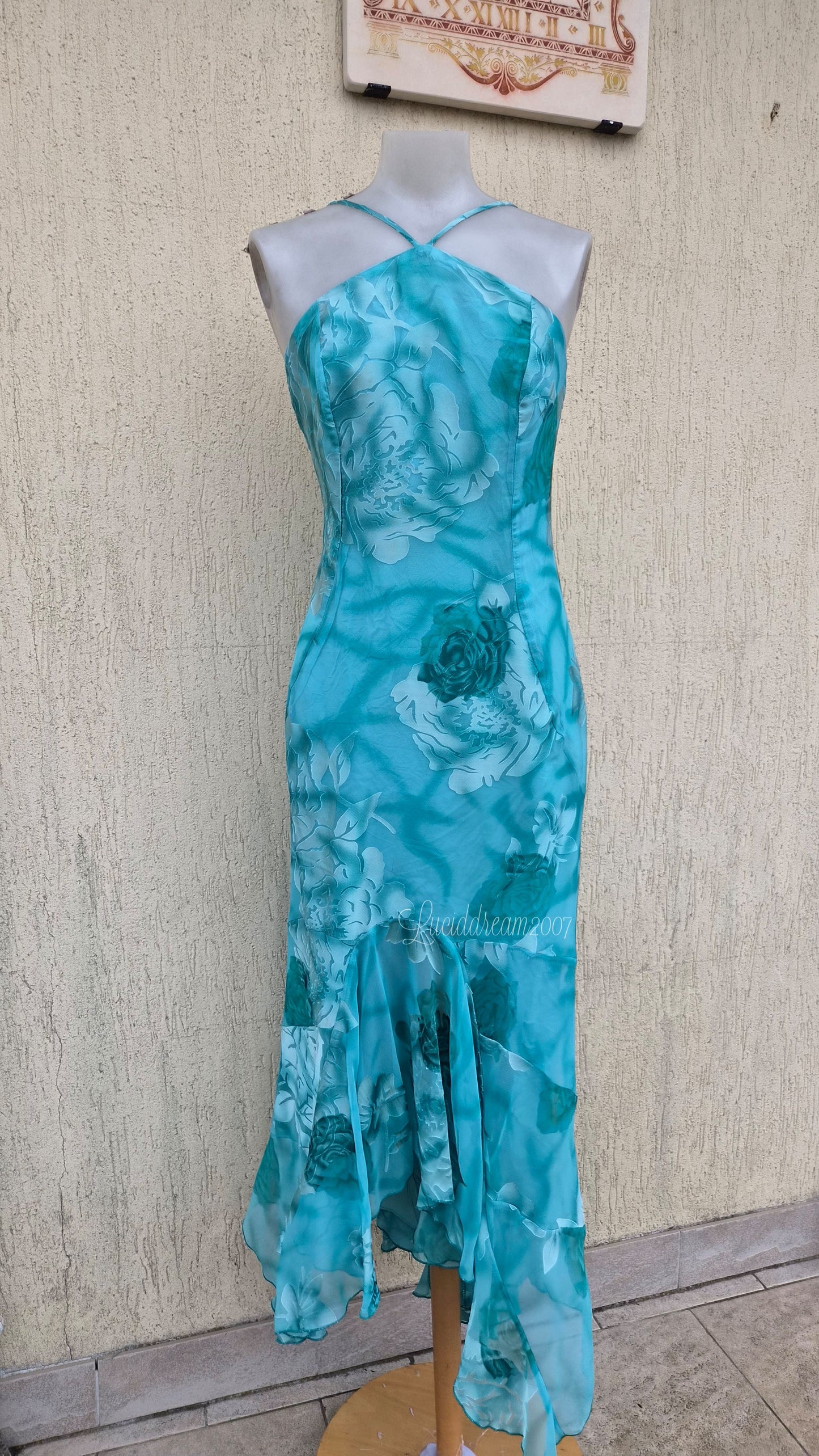Robe fleurie bleue