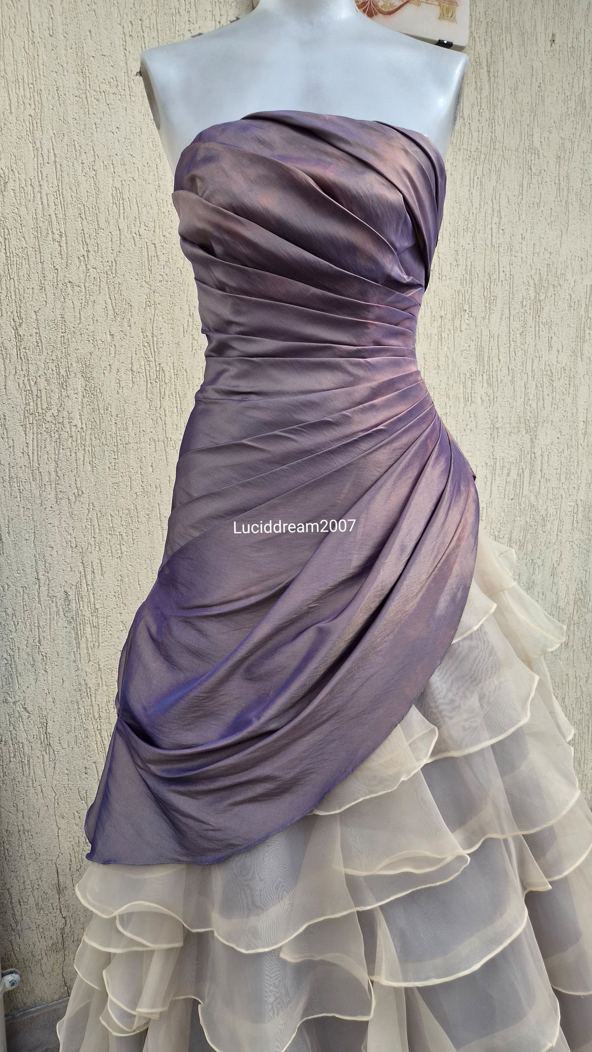 Robe de bal en Taffetas à volants