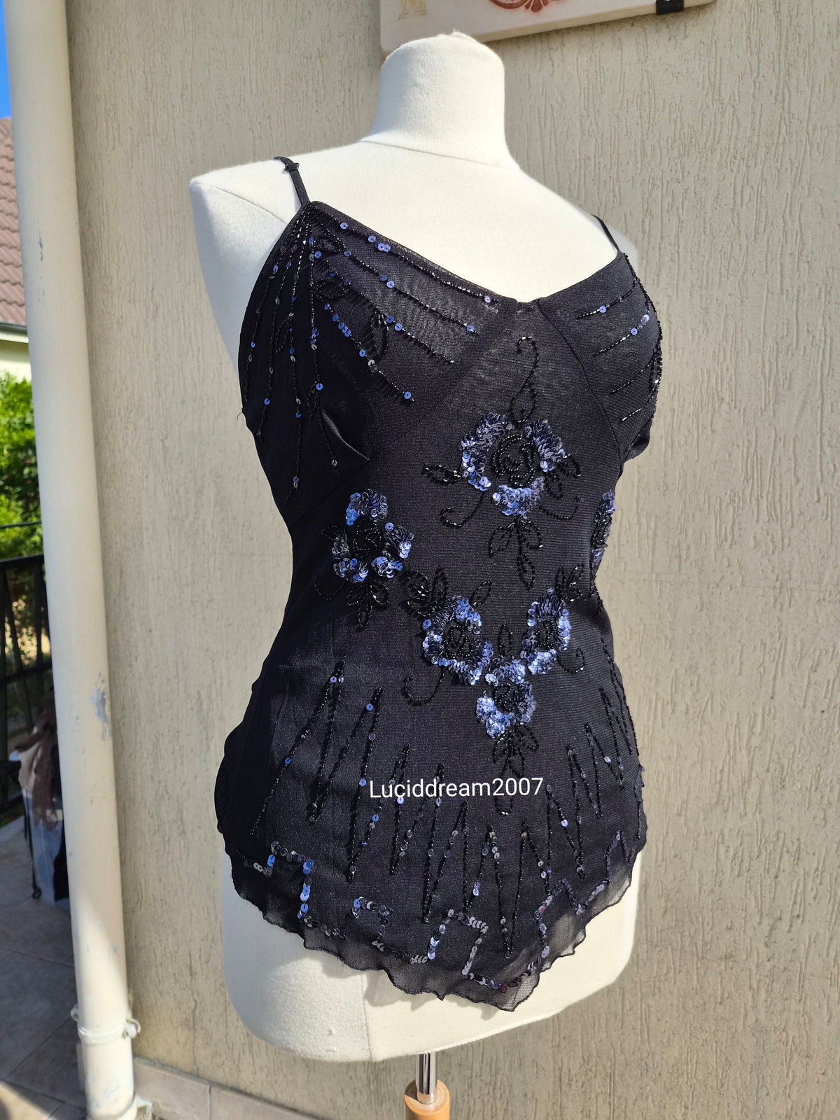 Chiffon and sequin top