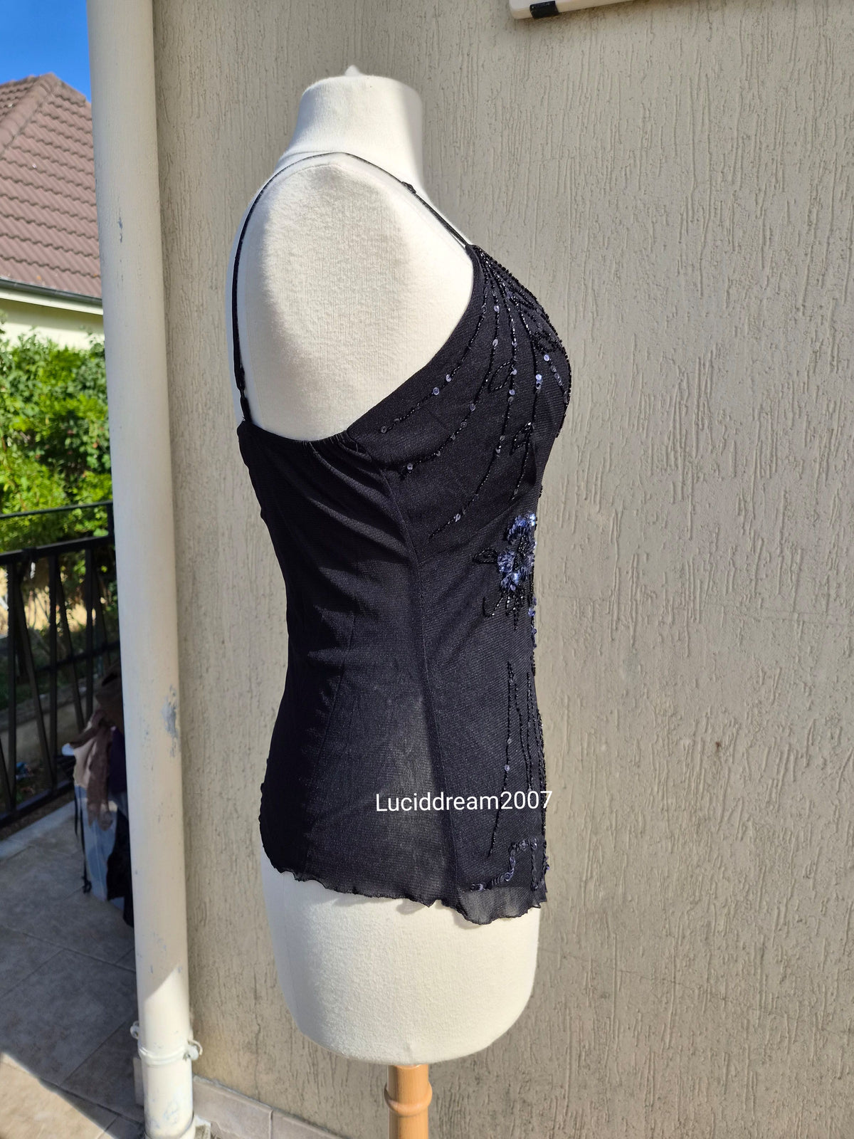 Chiffon and sequin top
