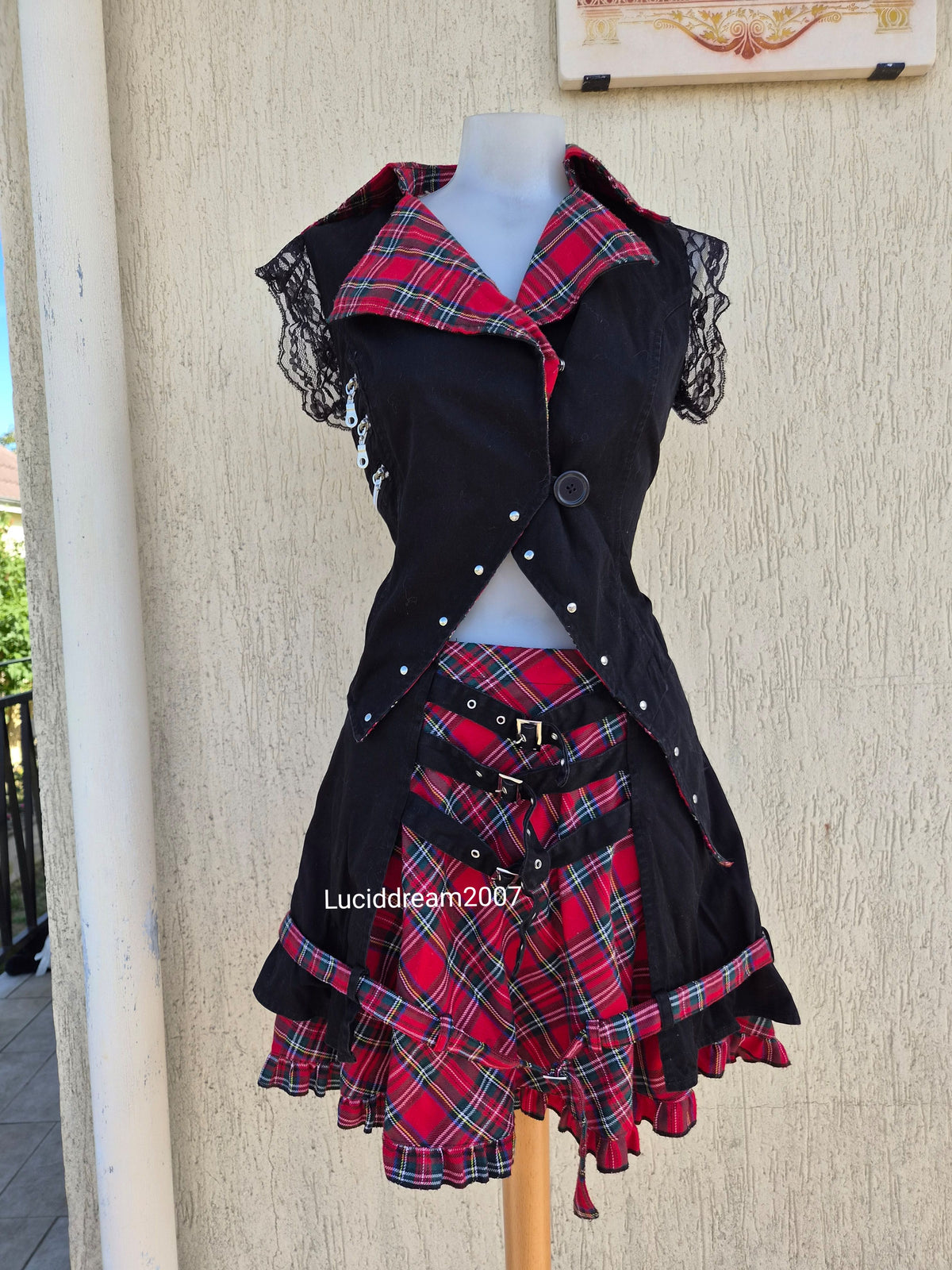Ensemble haut, jupe et leg warmers