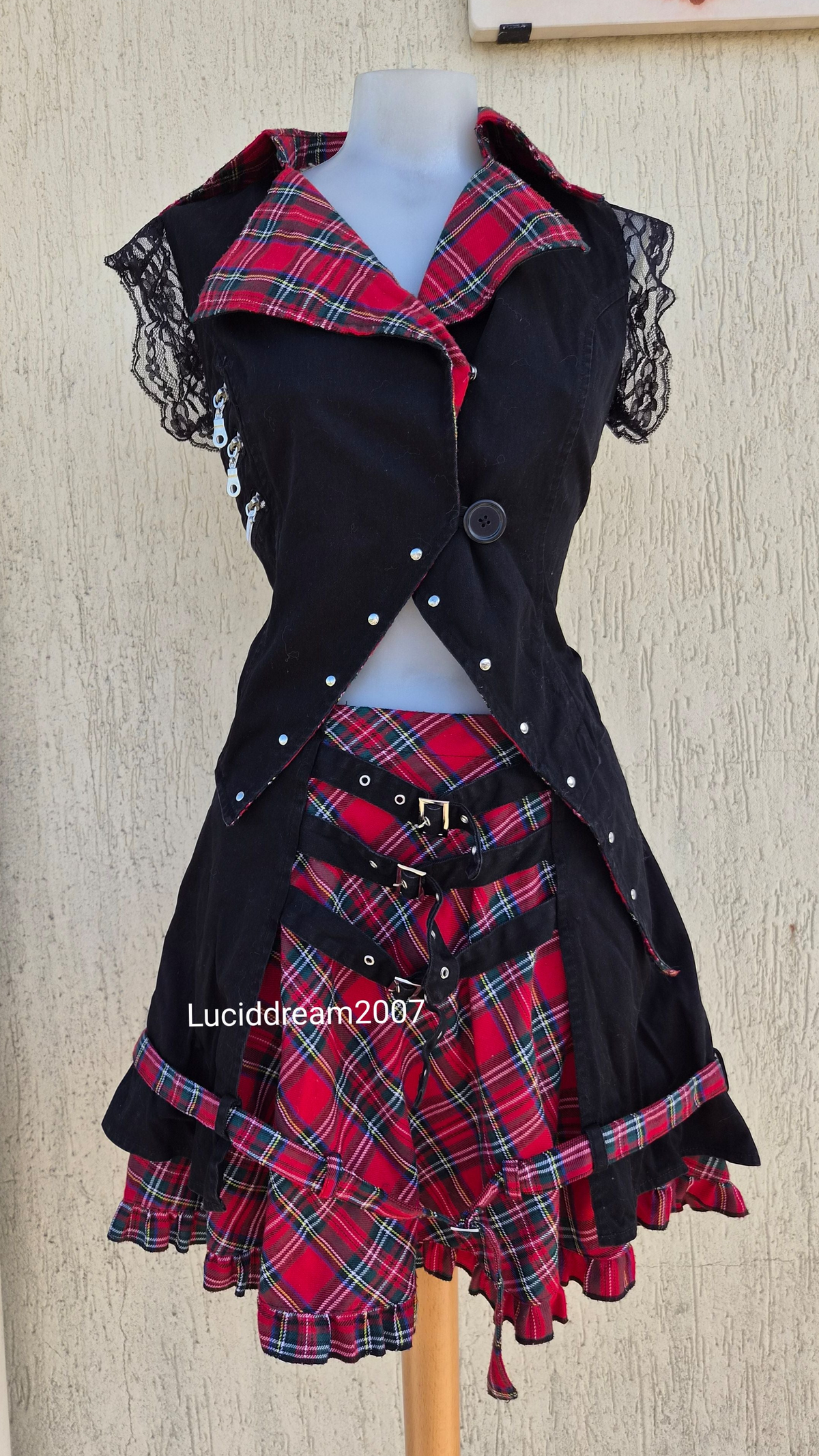 Ensemble haut, jupe et leg warmers