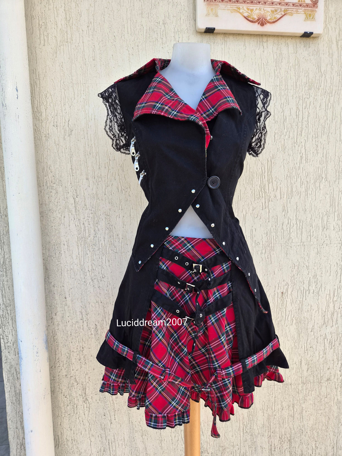 Ensemble haut, jupe et leg warmers