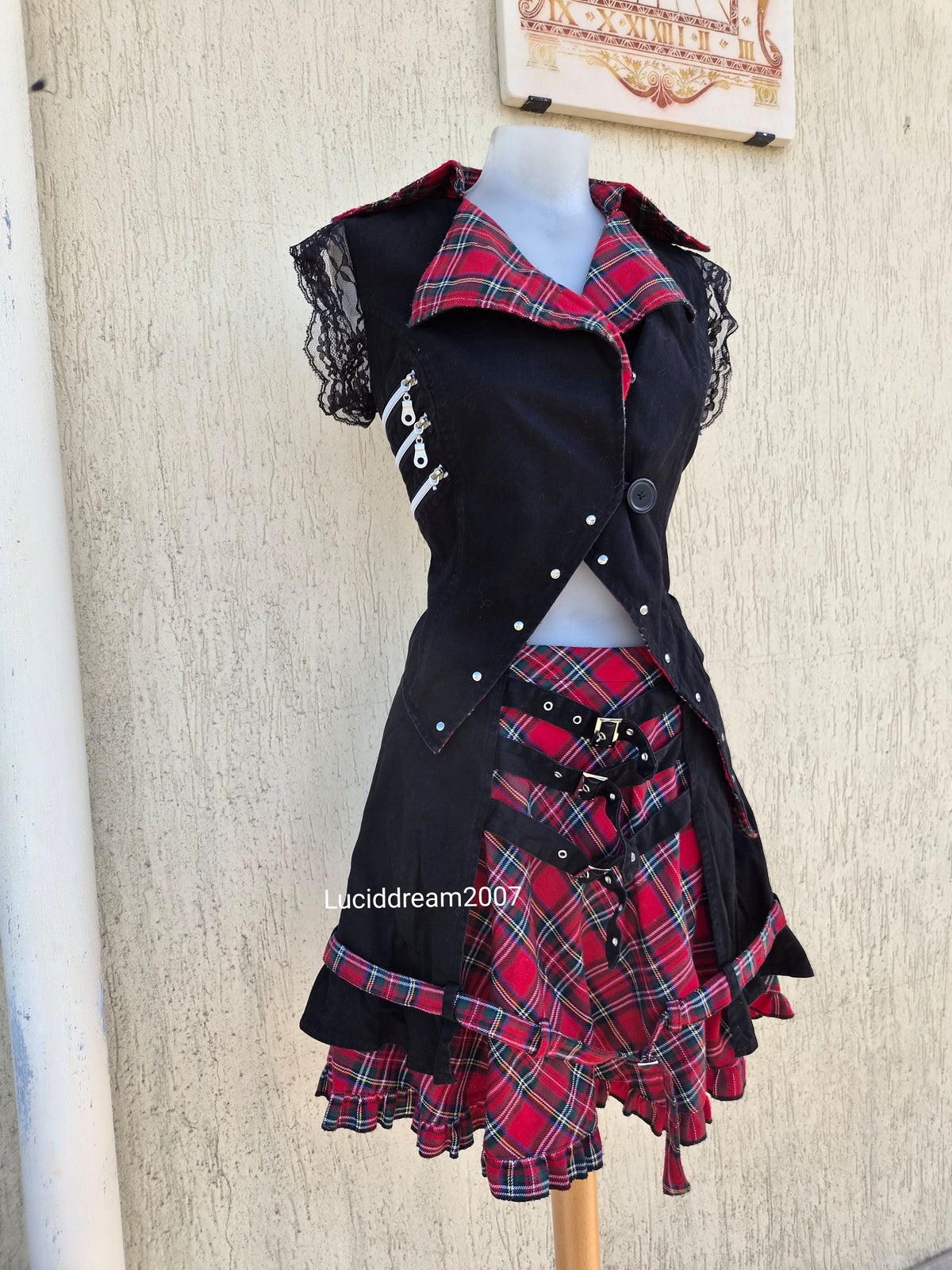 Ensemble haut, jupe et leg warmers