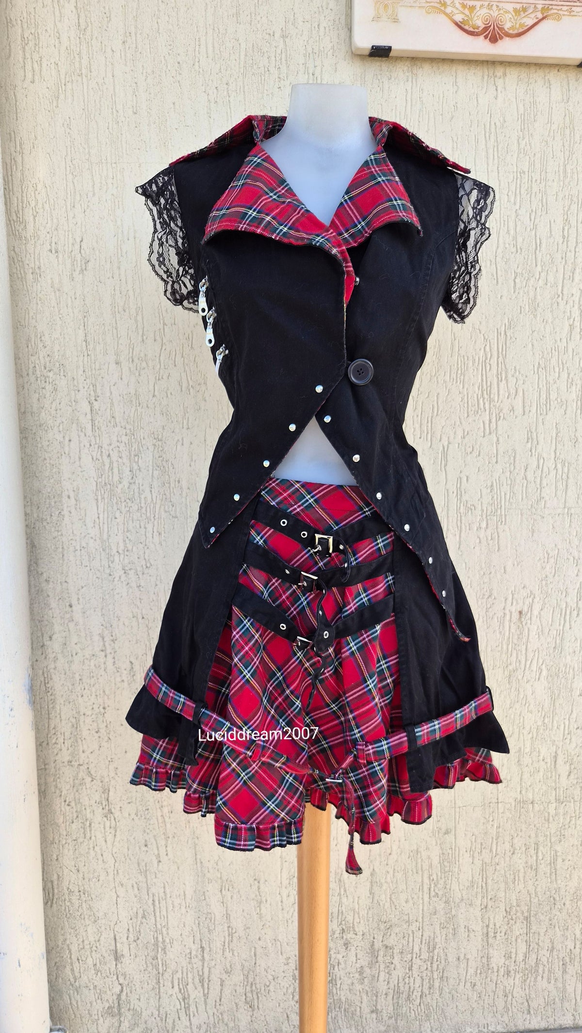 Ensemble haut, jupe et leg warmers