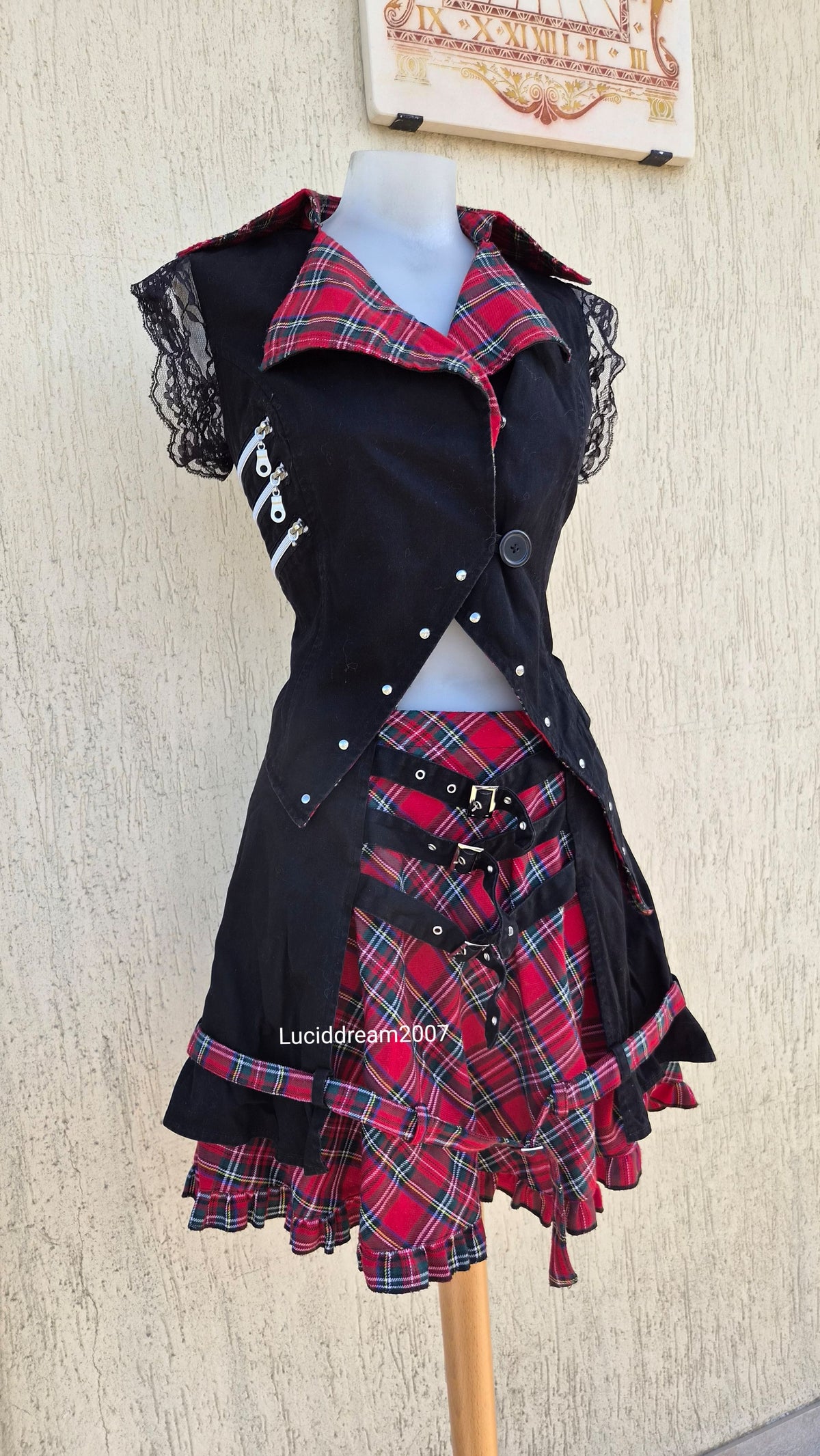 Ensemble haut, jupe et leg warmers