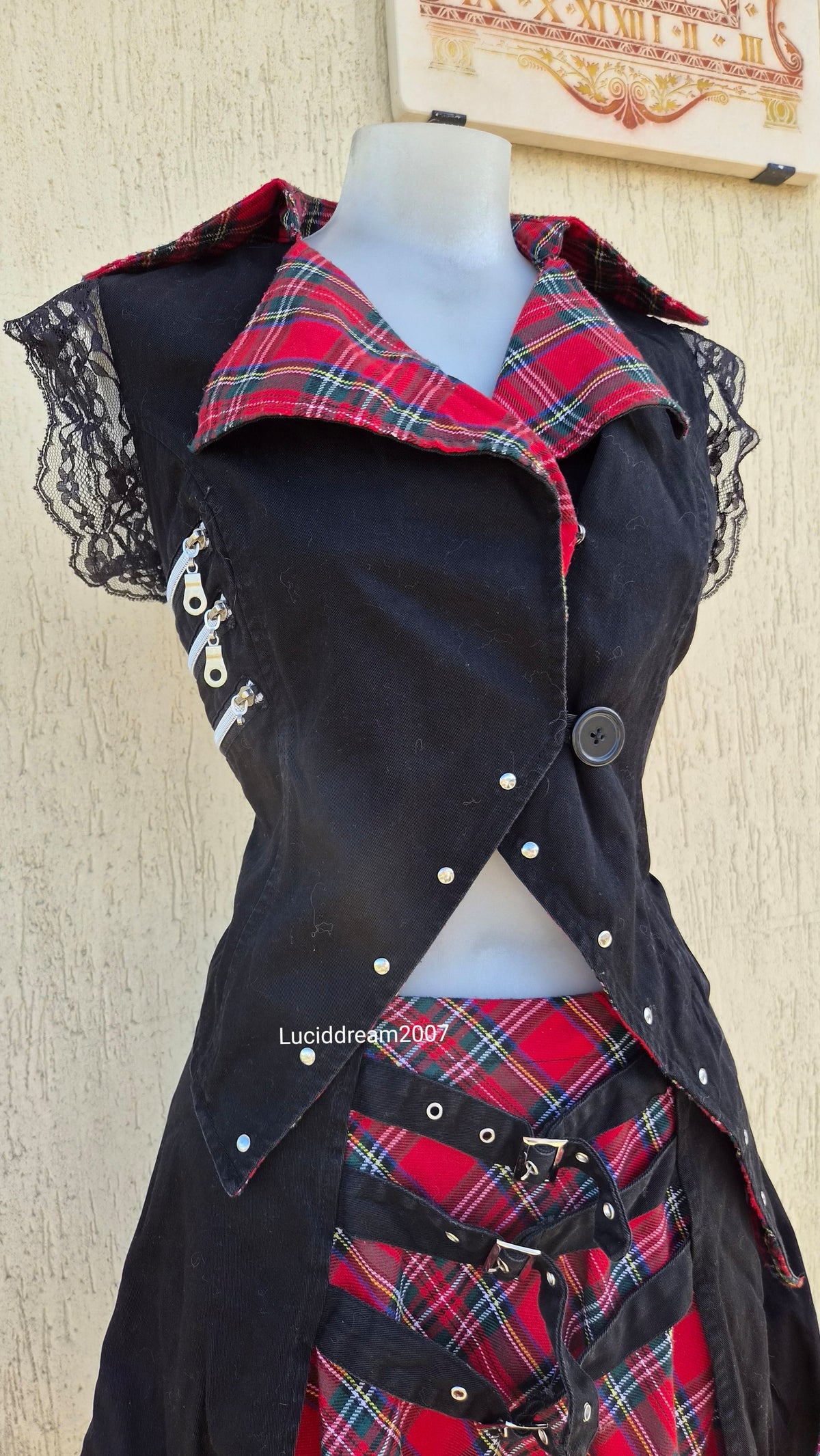 Ensemble haut, jupe et leg warmers