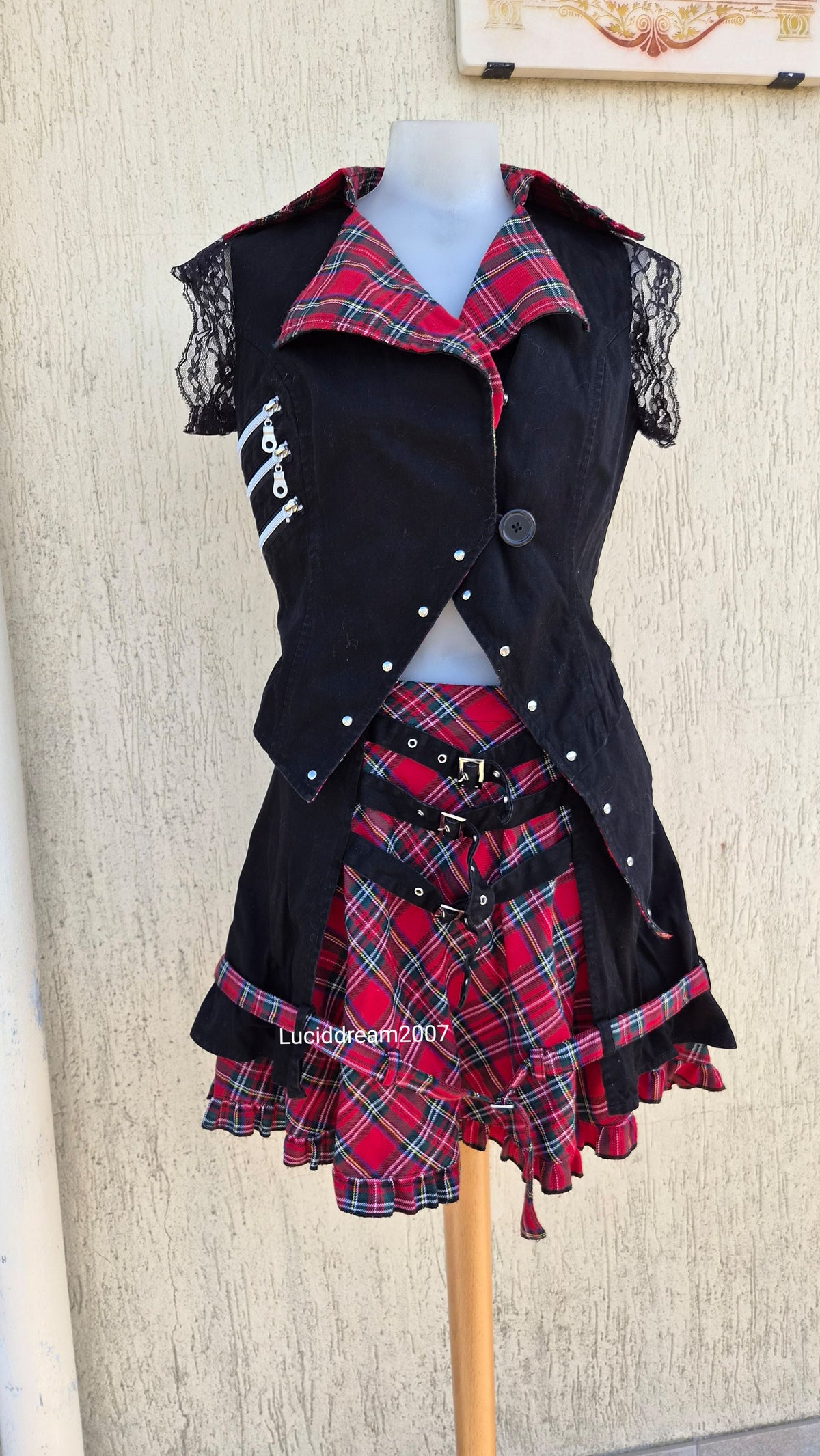 Ensemble haut, jupe et leg warmers