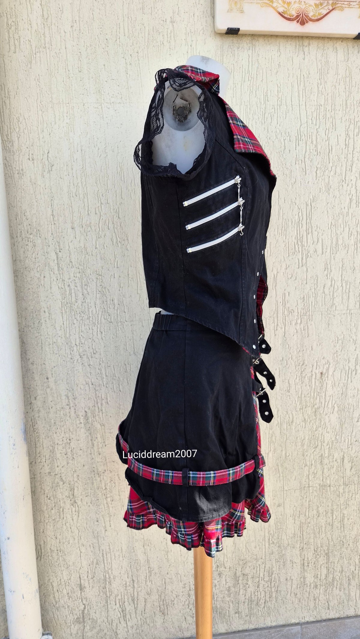 Ensemble haut, jupe et leg warmers