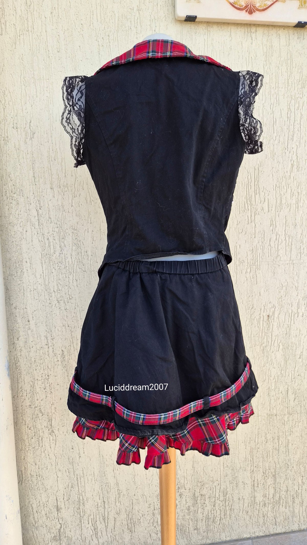 Ensemble haut, jupe et leg warmers