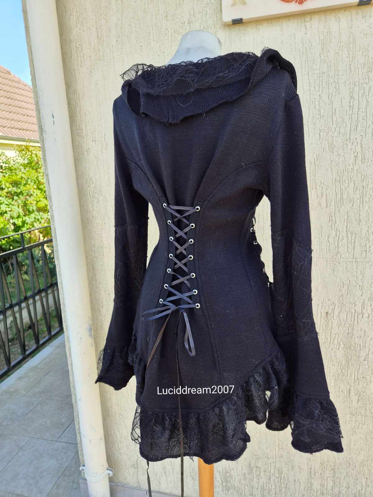 Cardigan à lacage Poizen Industries
