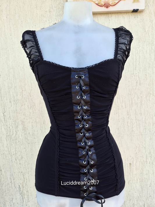 Haut esprit corset noir
