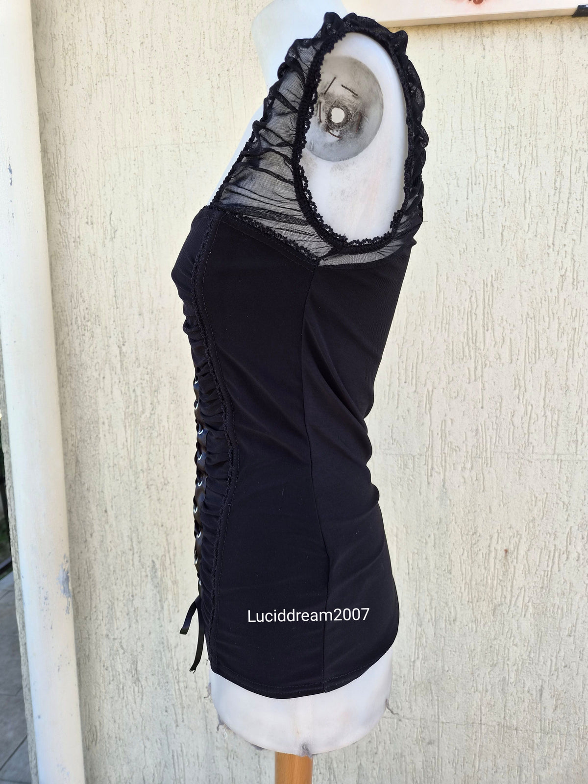 Haut esprit corset noir