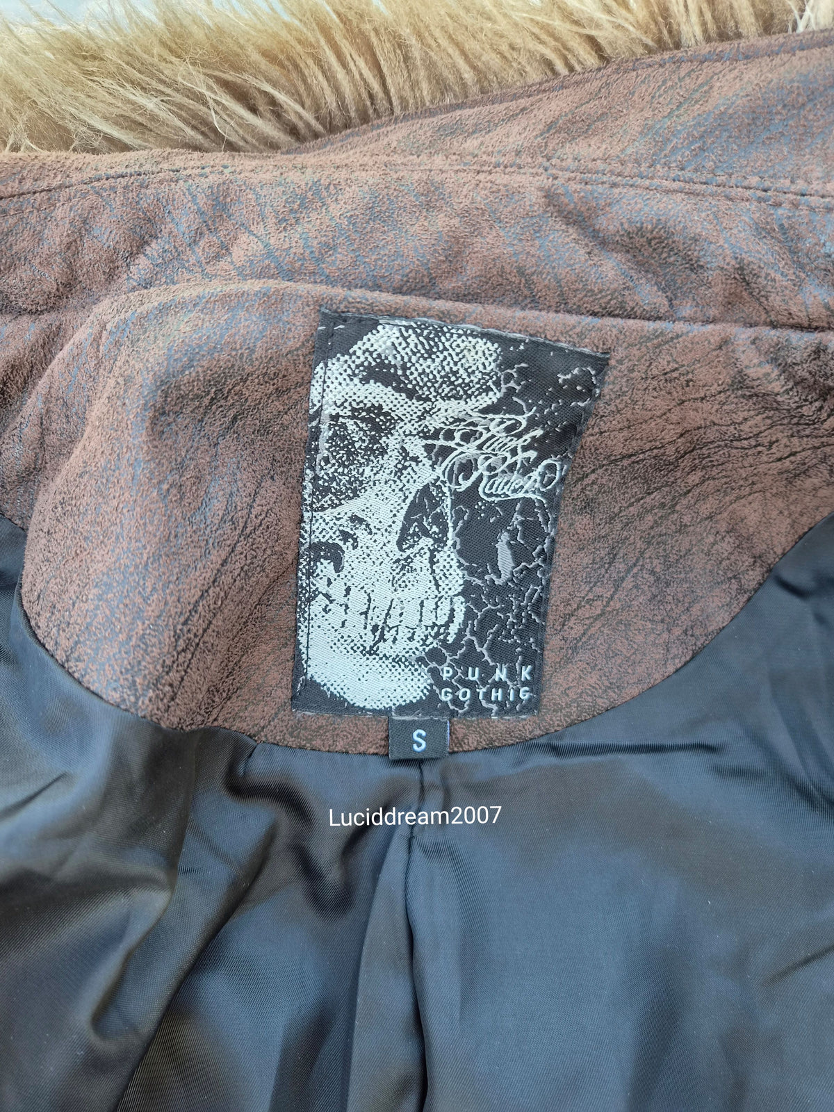 Veste en similicuir Punk Rave