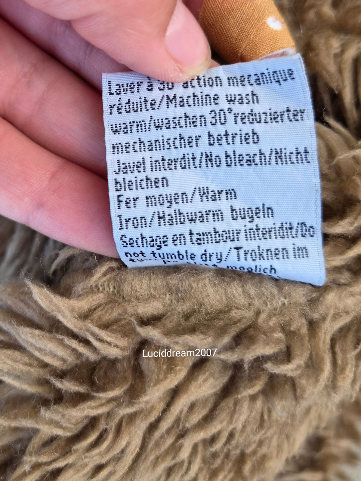 Manteau long denim et fausse fourrure