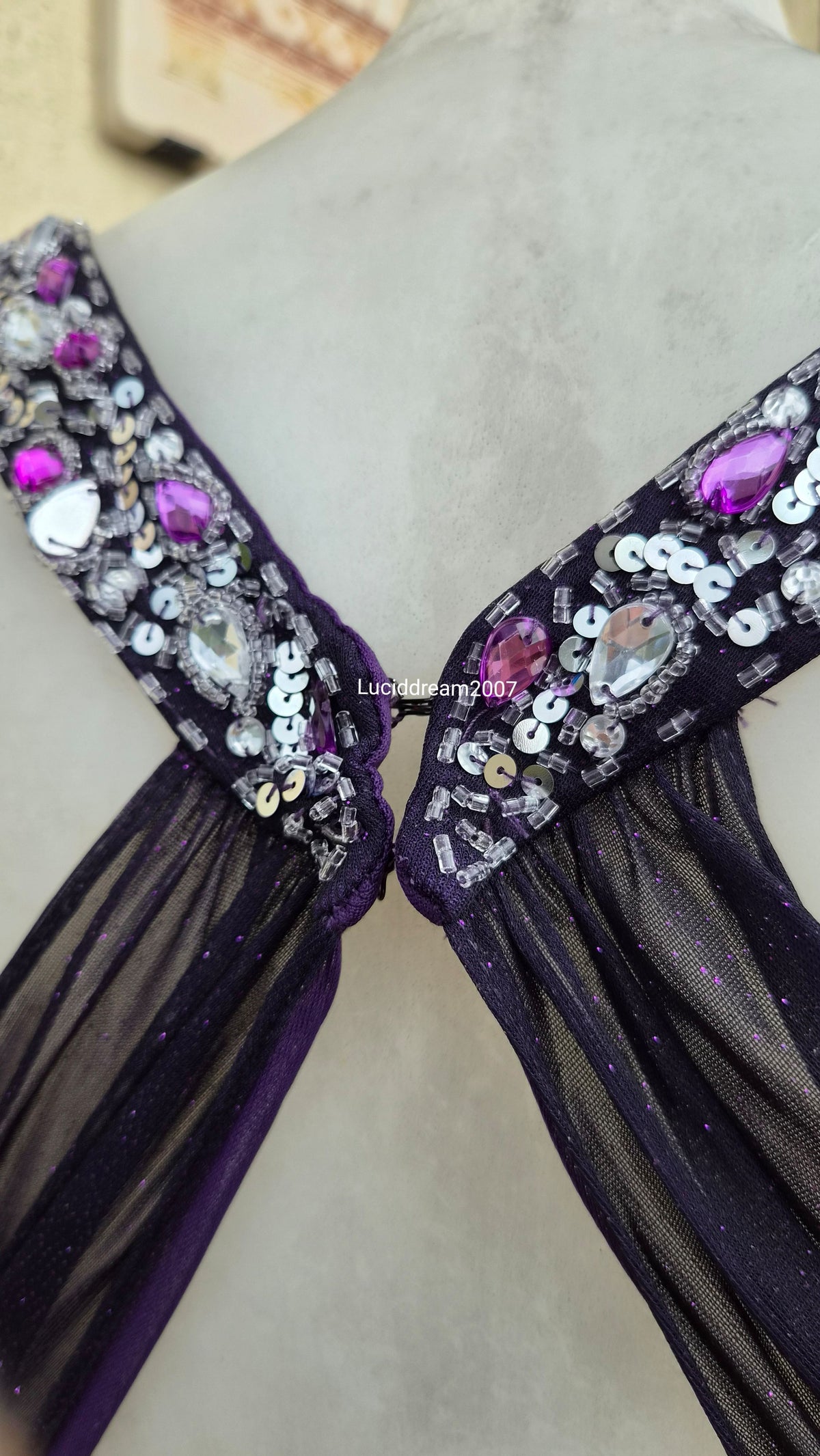 Robe dos nu violette Blondie Nites