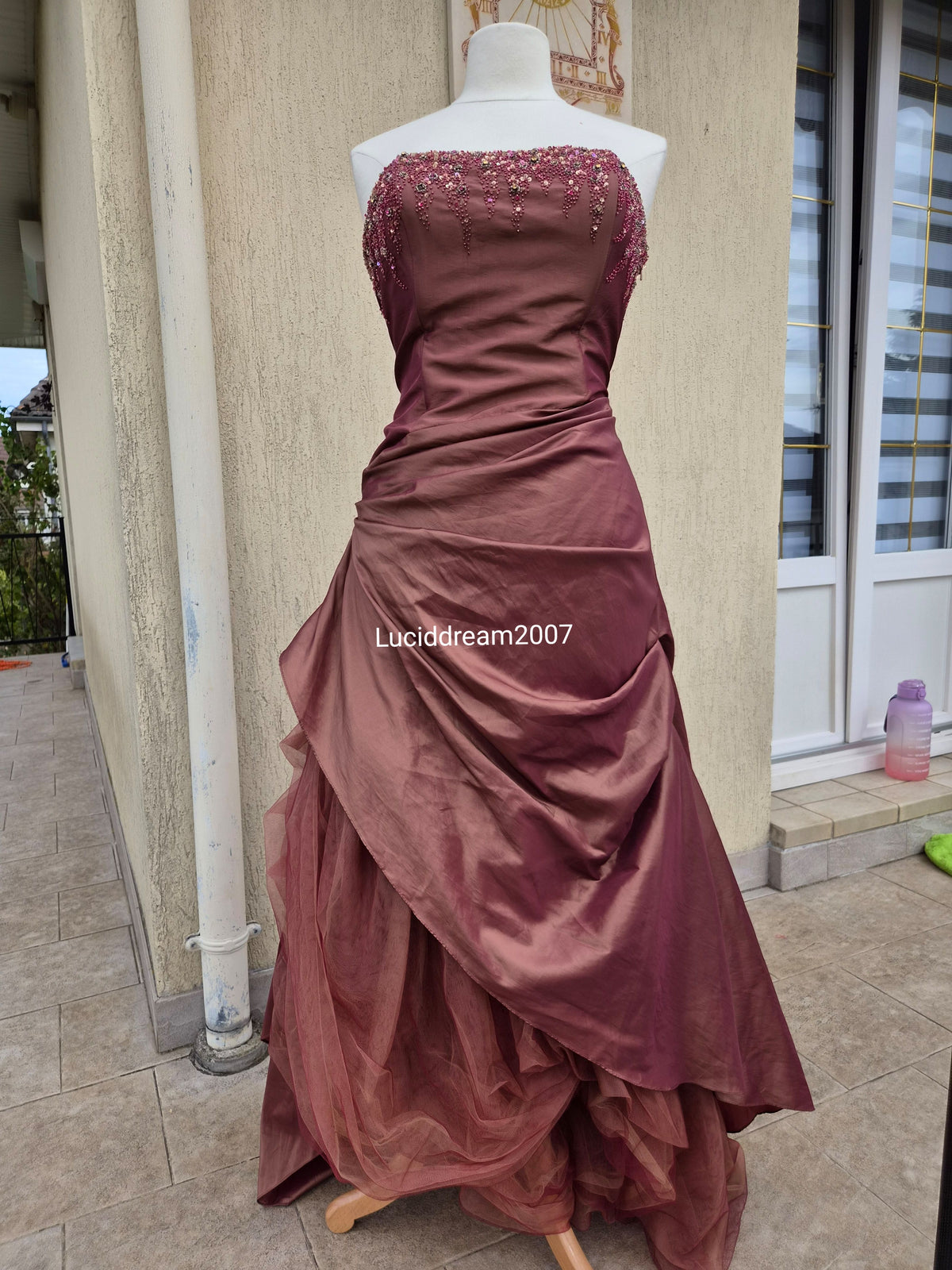 Robe en Taffetas irisée