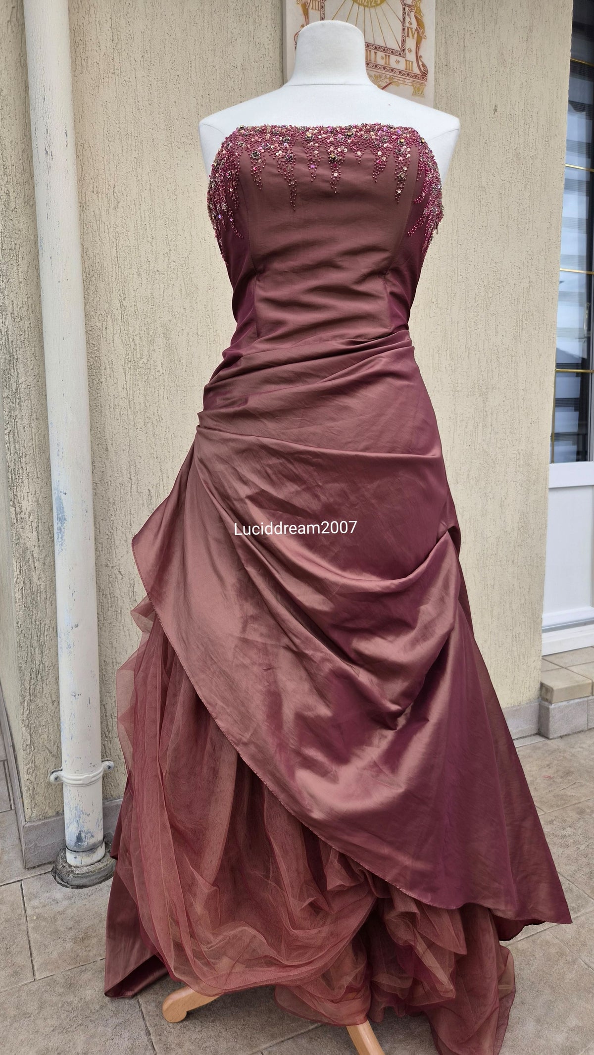 Robe en Taffetas irisée