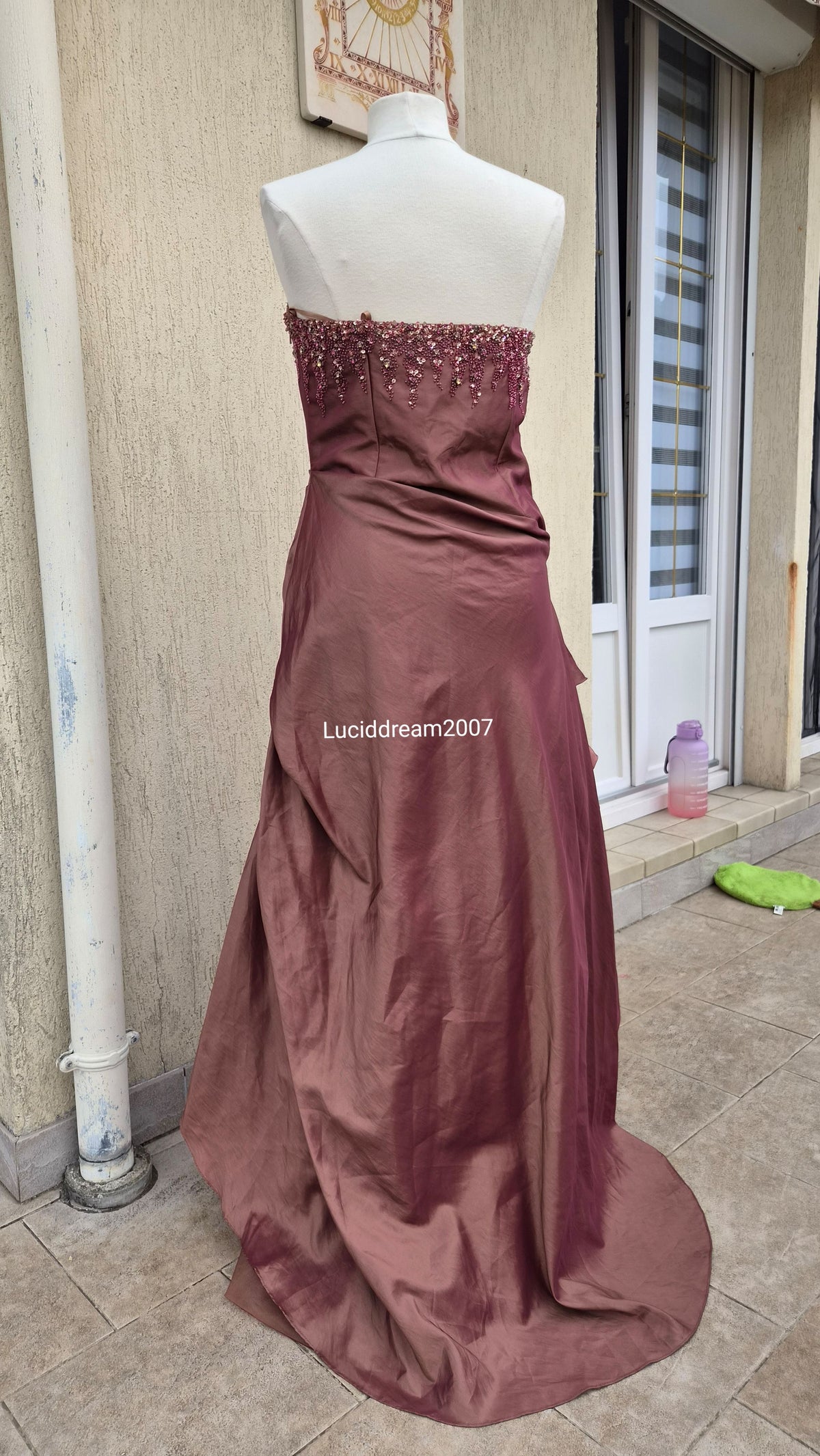 Robe en Taffetas irisée