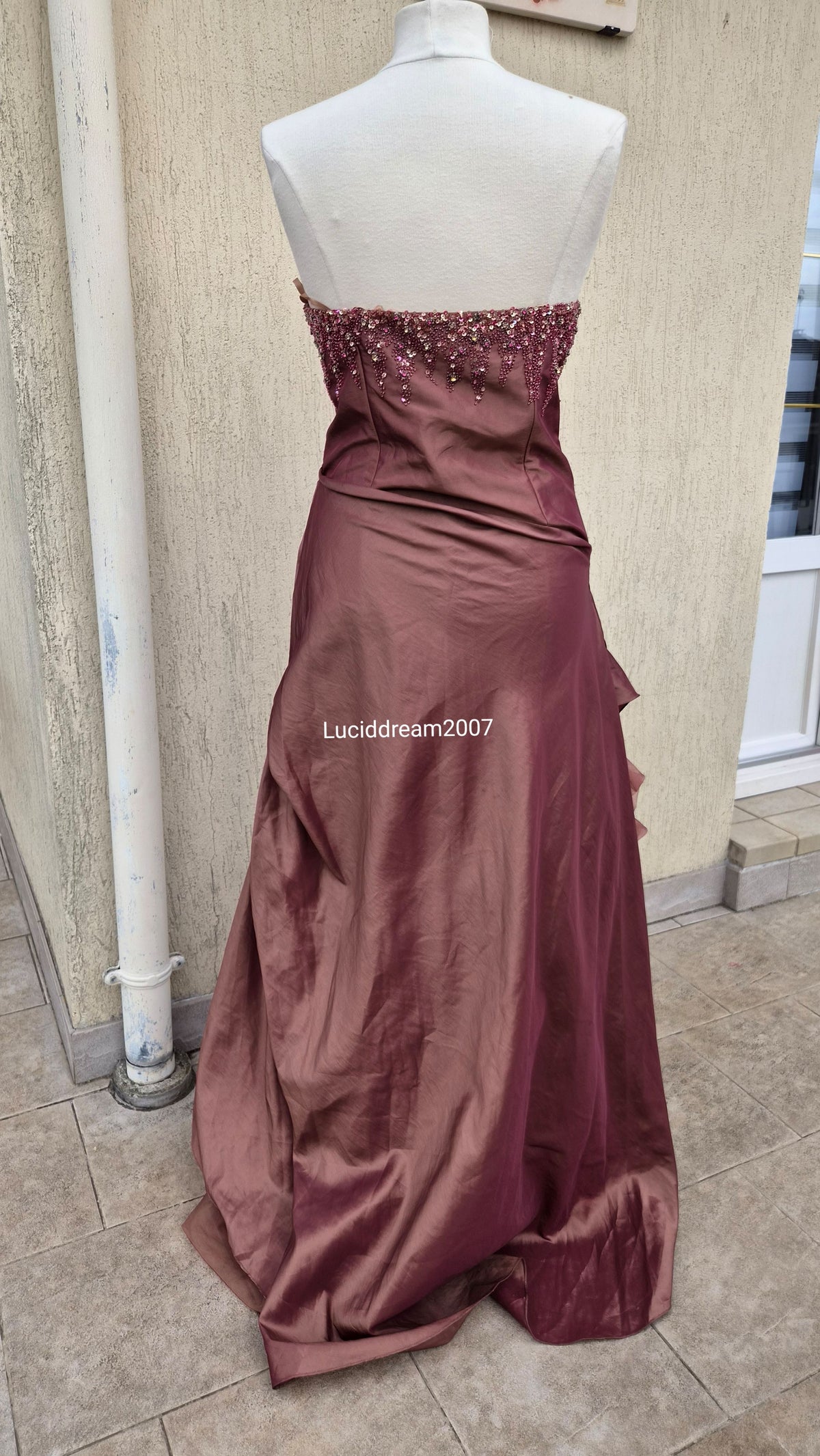 Robe en Taffetas irisée