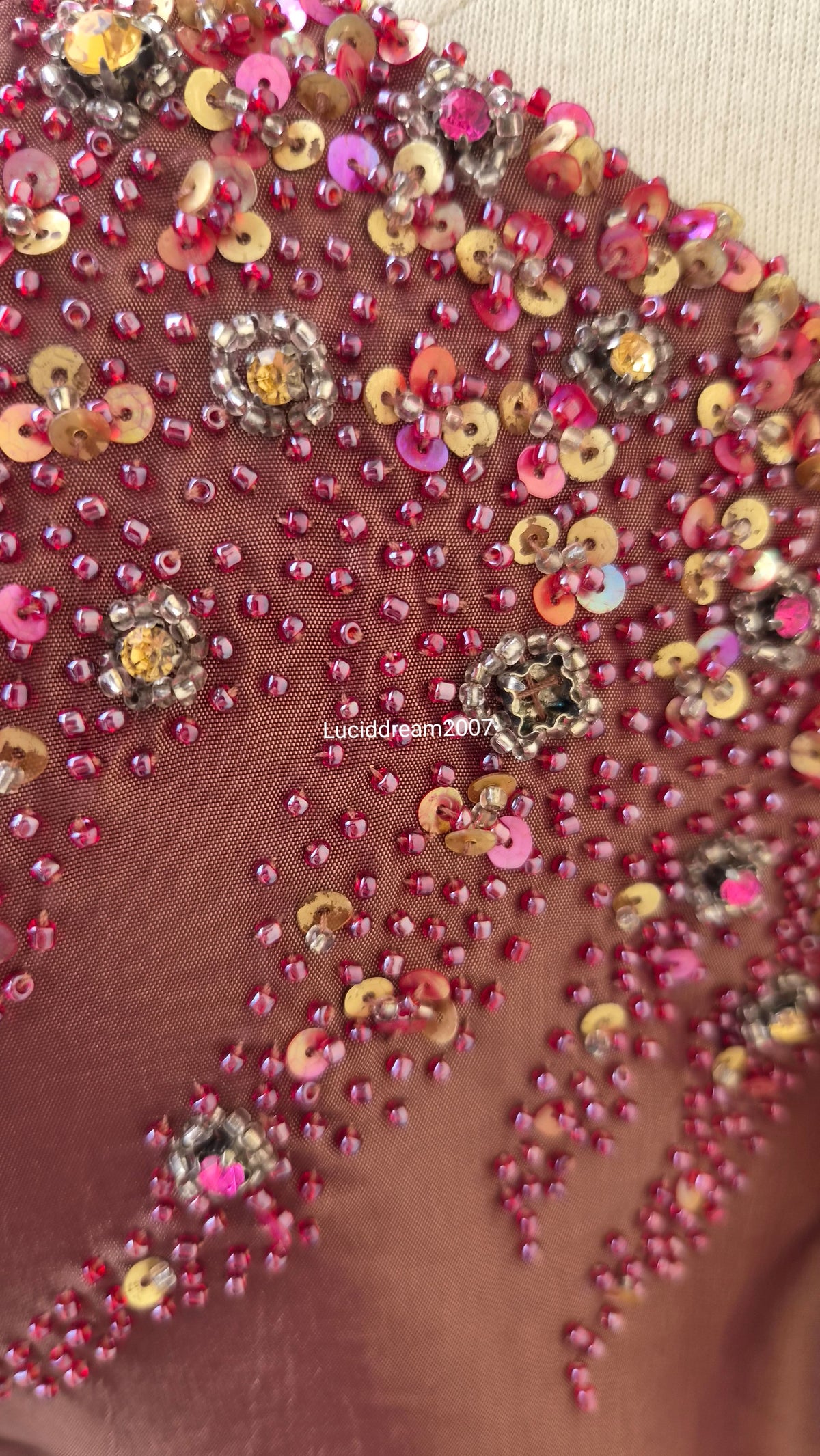 Robe en Taffetas irisée