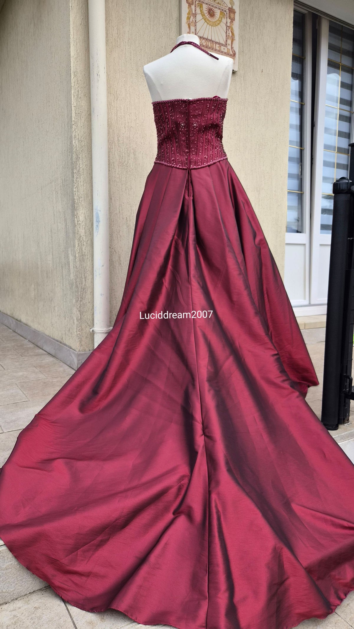 Maxi robe de bal Bordeau