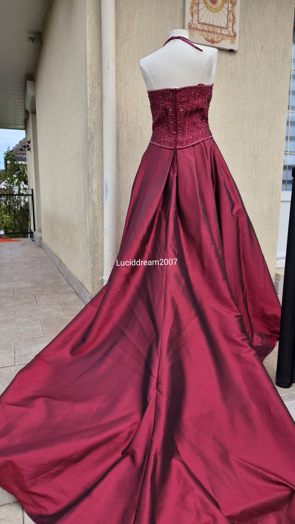 Maxi robe de bal Bordeau
